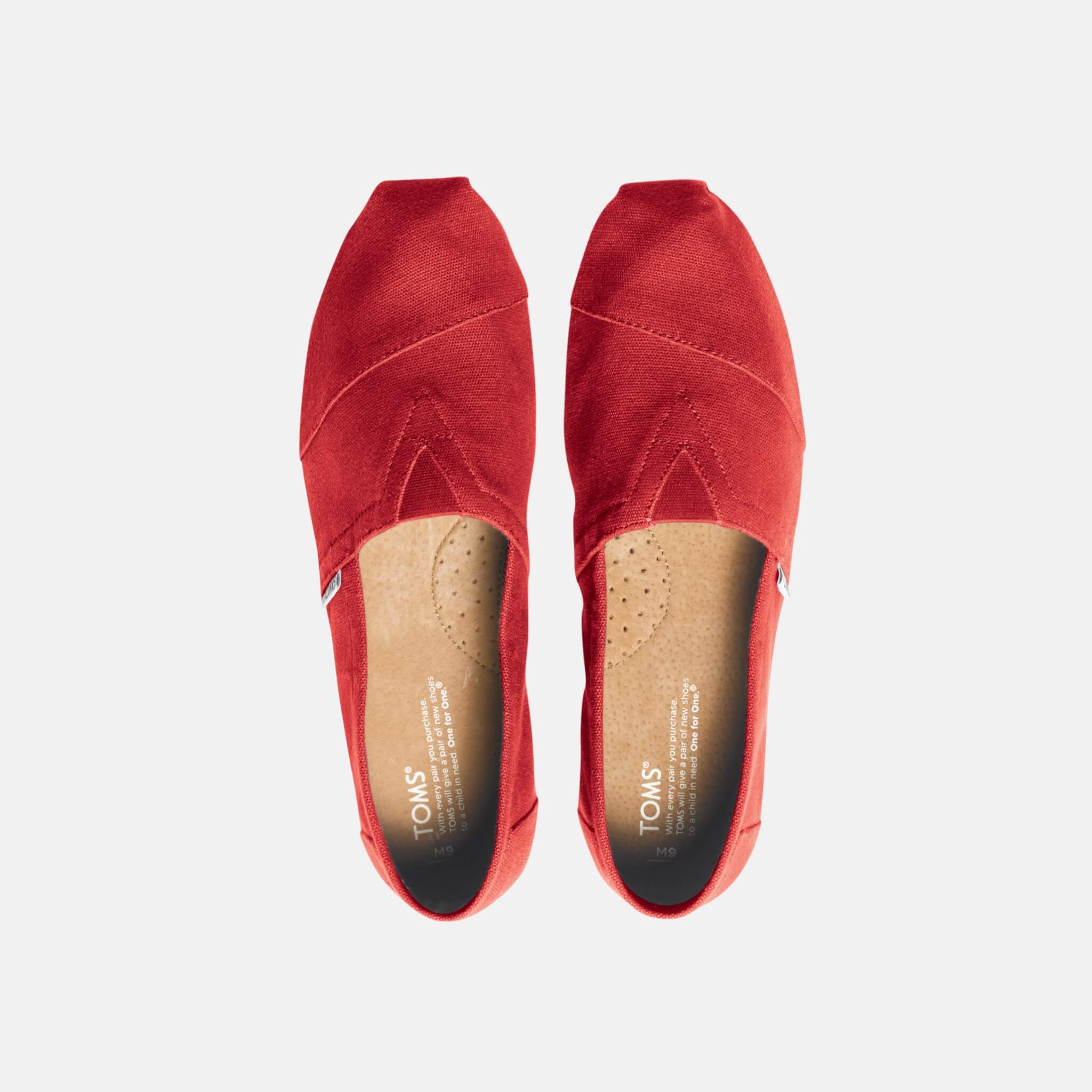 Męskie czerwone espadryle TOMS Core Classics Alpargata