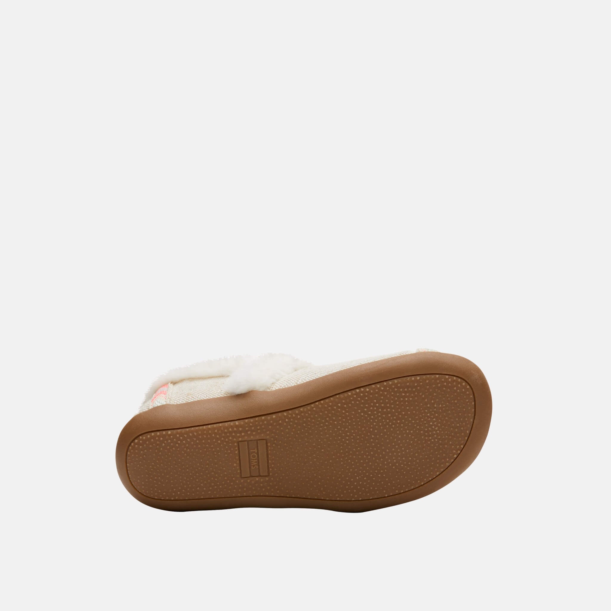 Dziecięce kremowe kapcie TOMS Youth Burlap