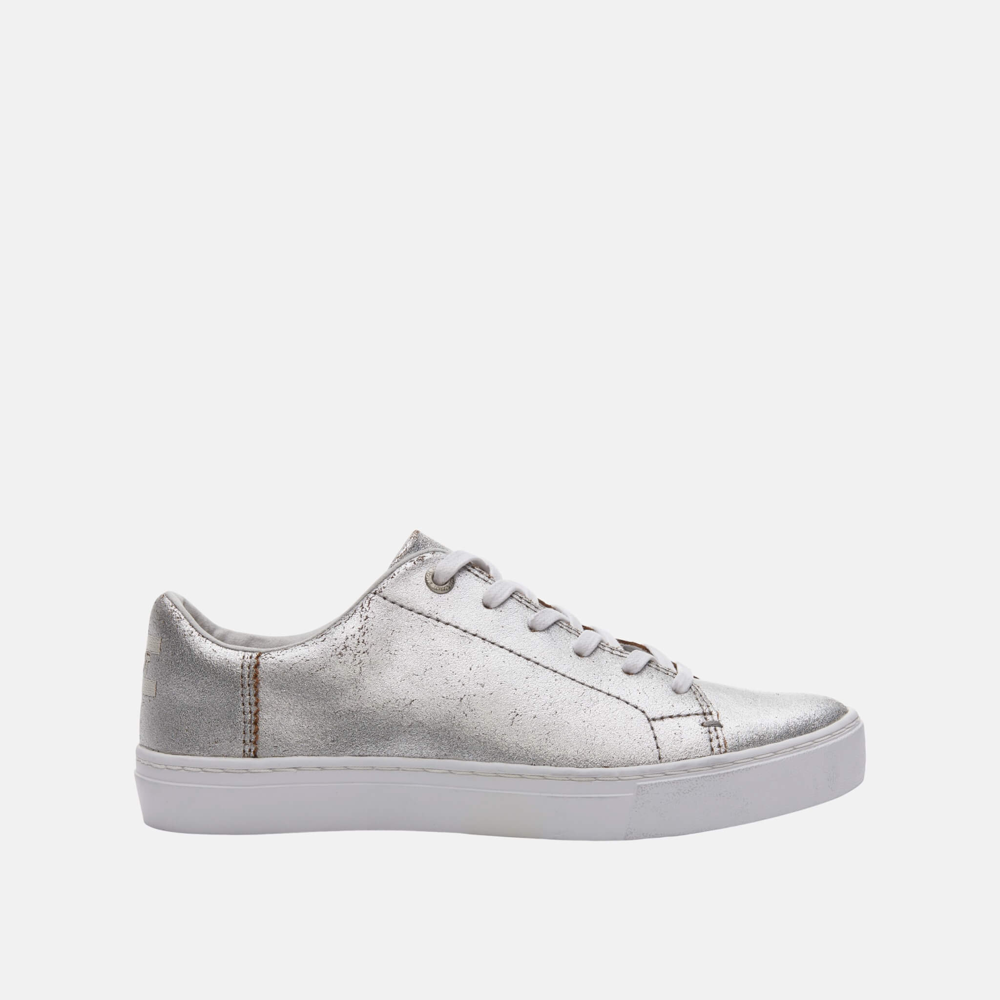 Women's silver TOMS Leather Lenox