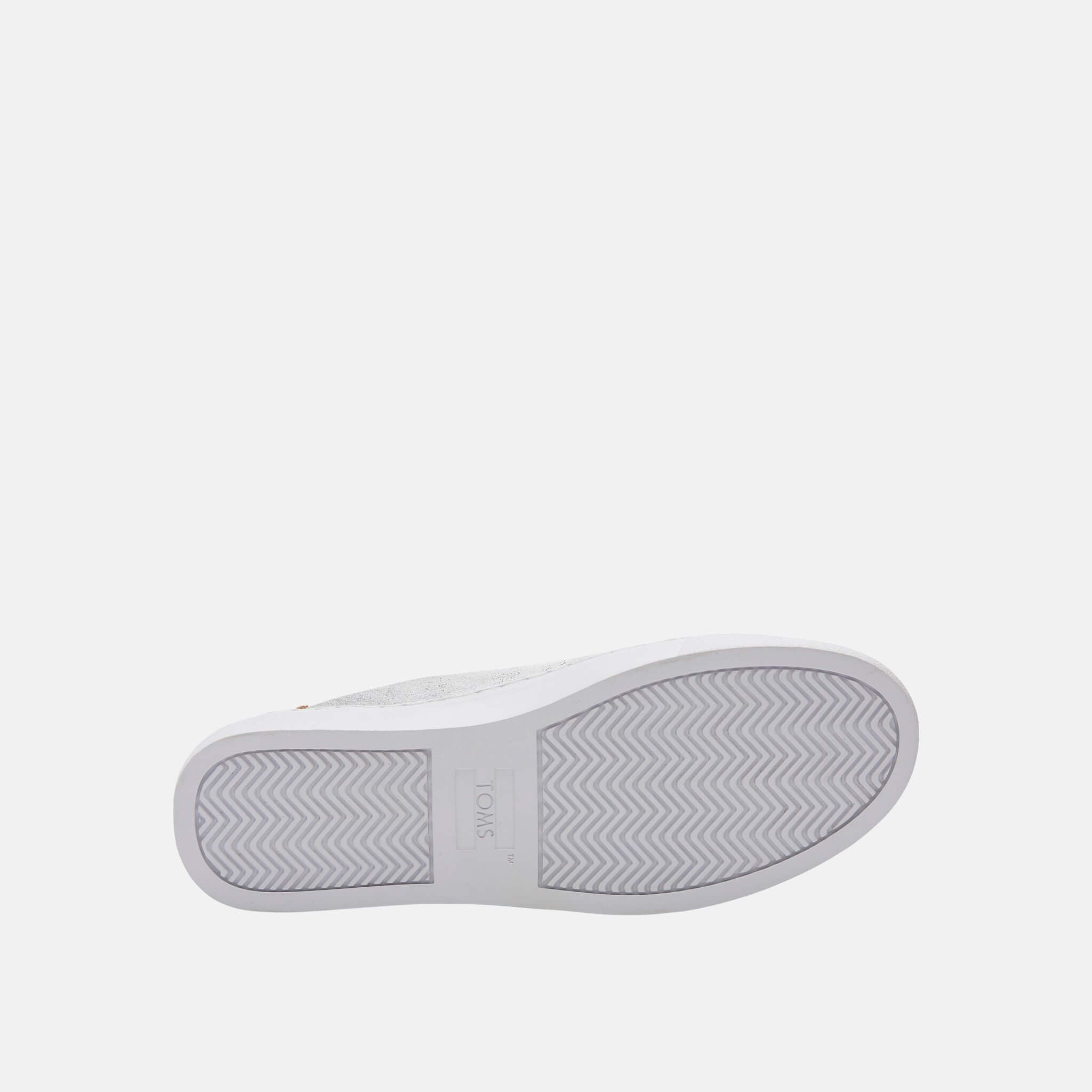 Damskie srebrne TOMS Leather Lenox