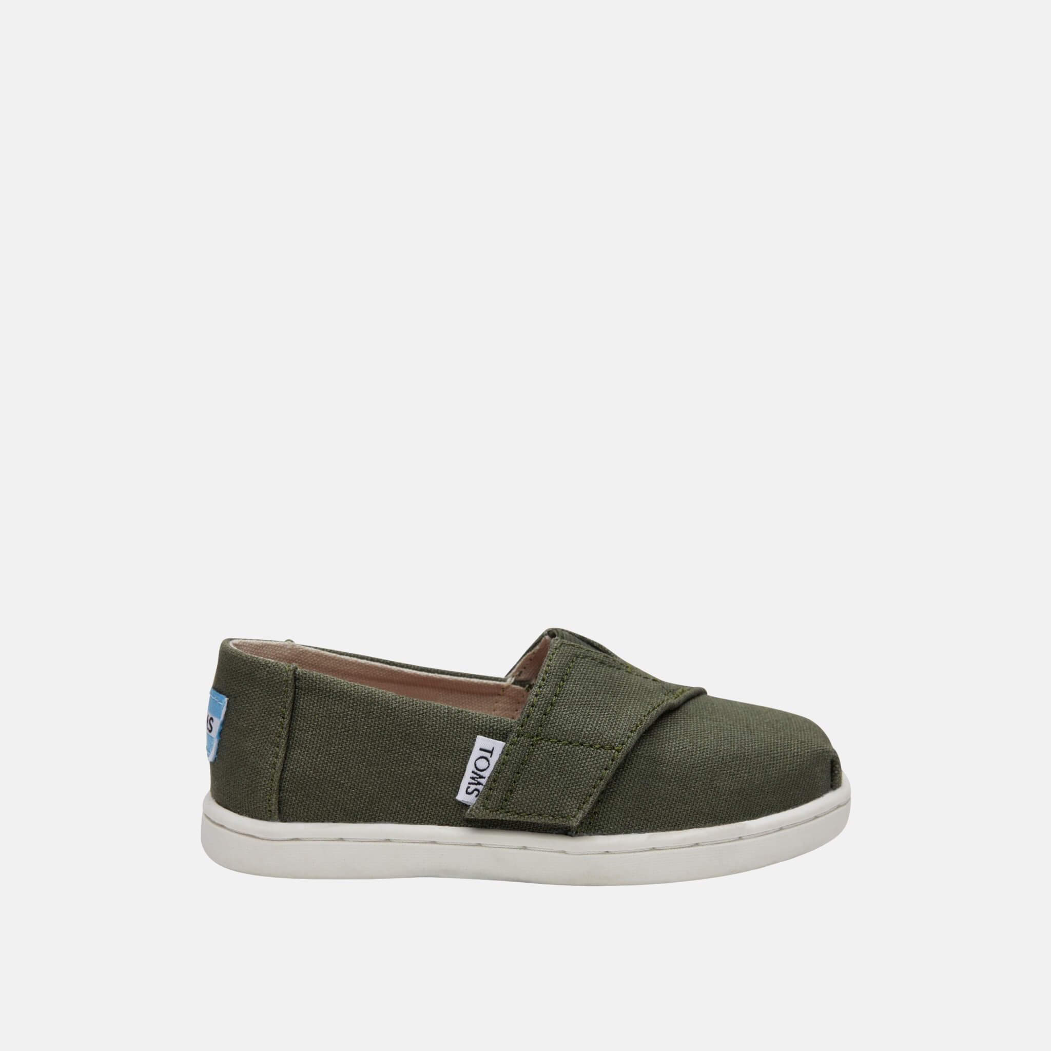 Dziecięce zielone TOMS Pine Seasonal Classics Tiny Alpargata
