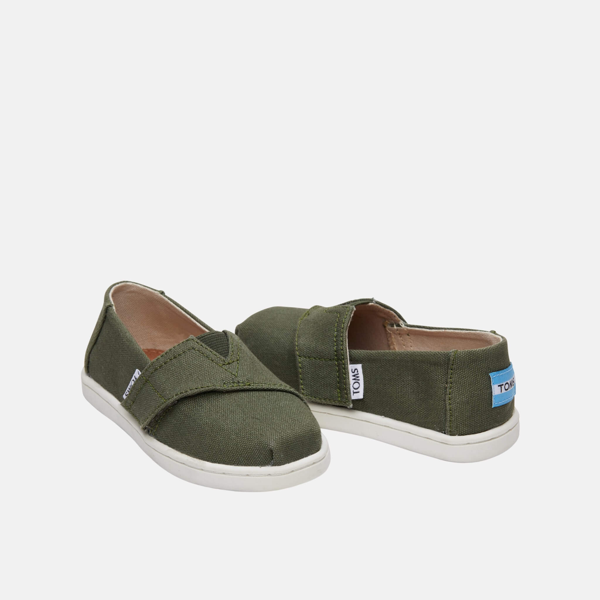 Dziecięce zielone TOMS Pine Seasonal Classics Tiny Alpargata
