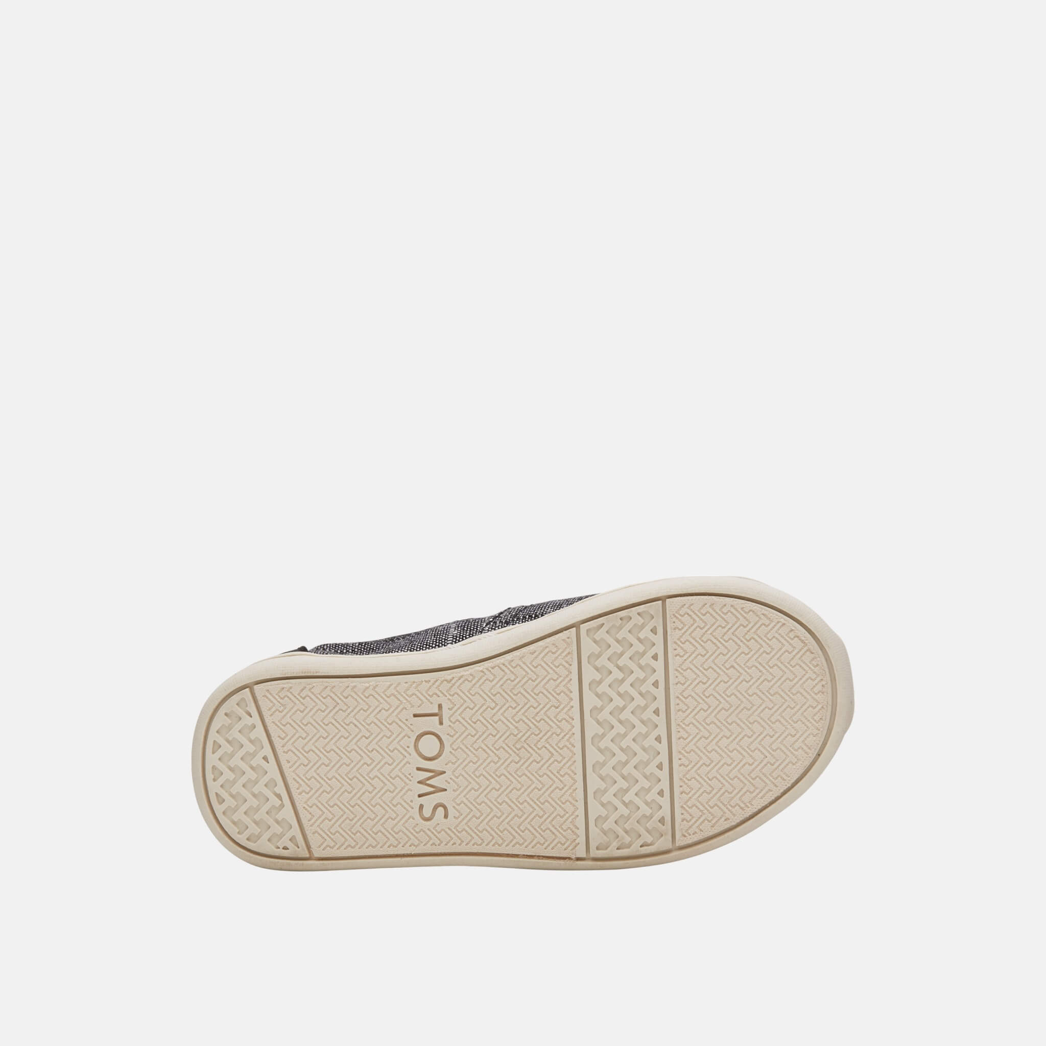 Dziecięce czarno-szare TOMS Textured Seasonal Classics Tiny Alpargata