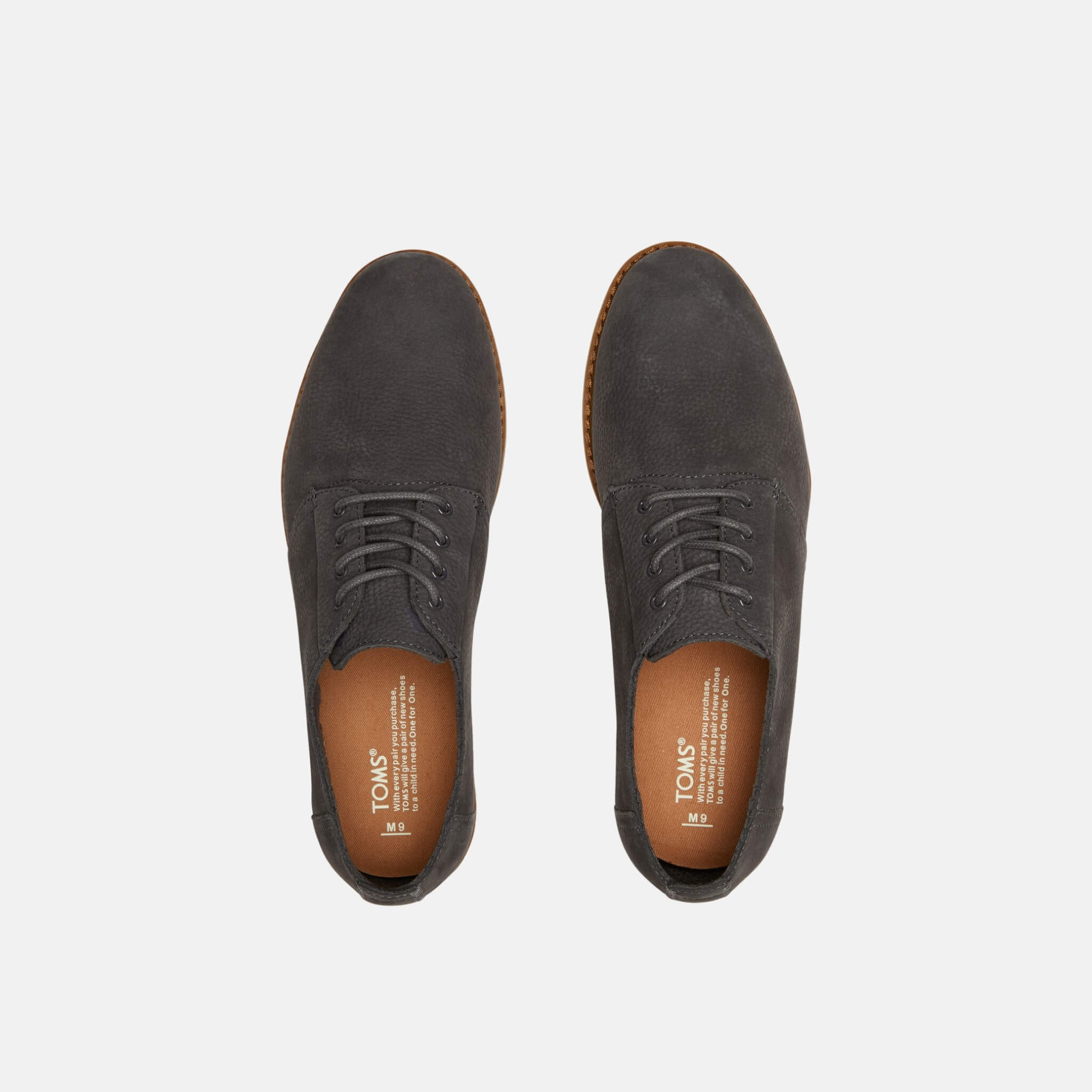 Męskie szaro-niebieskie półbuty TOMS Nubuck Preston