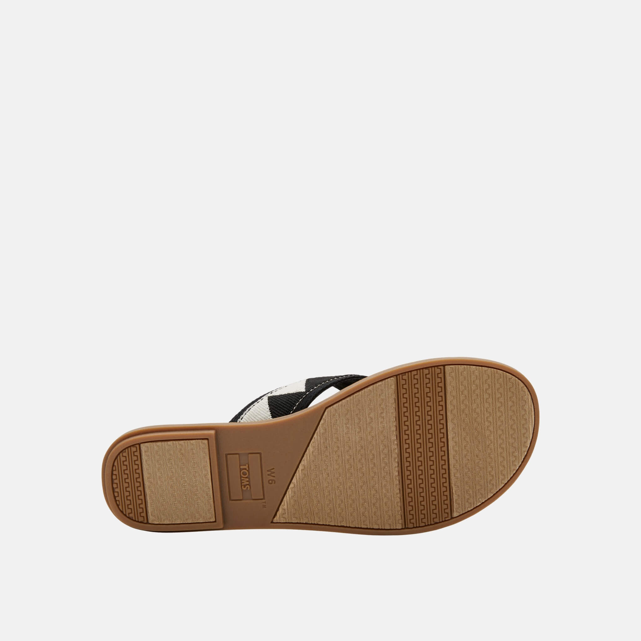 Damskie czarno-białe sandały TOMS Tribal Viv