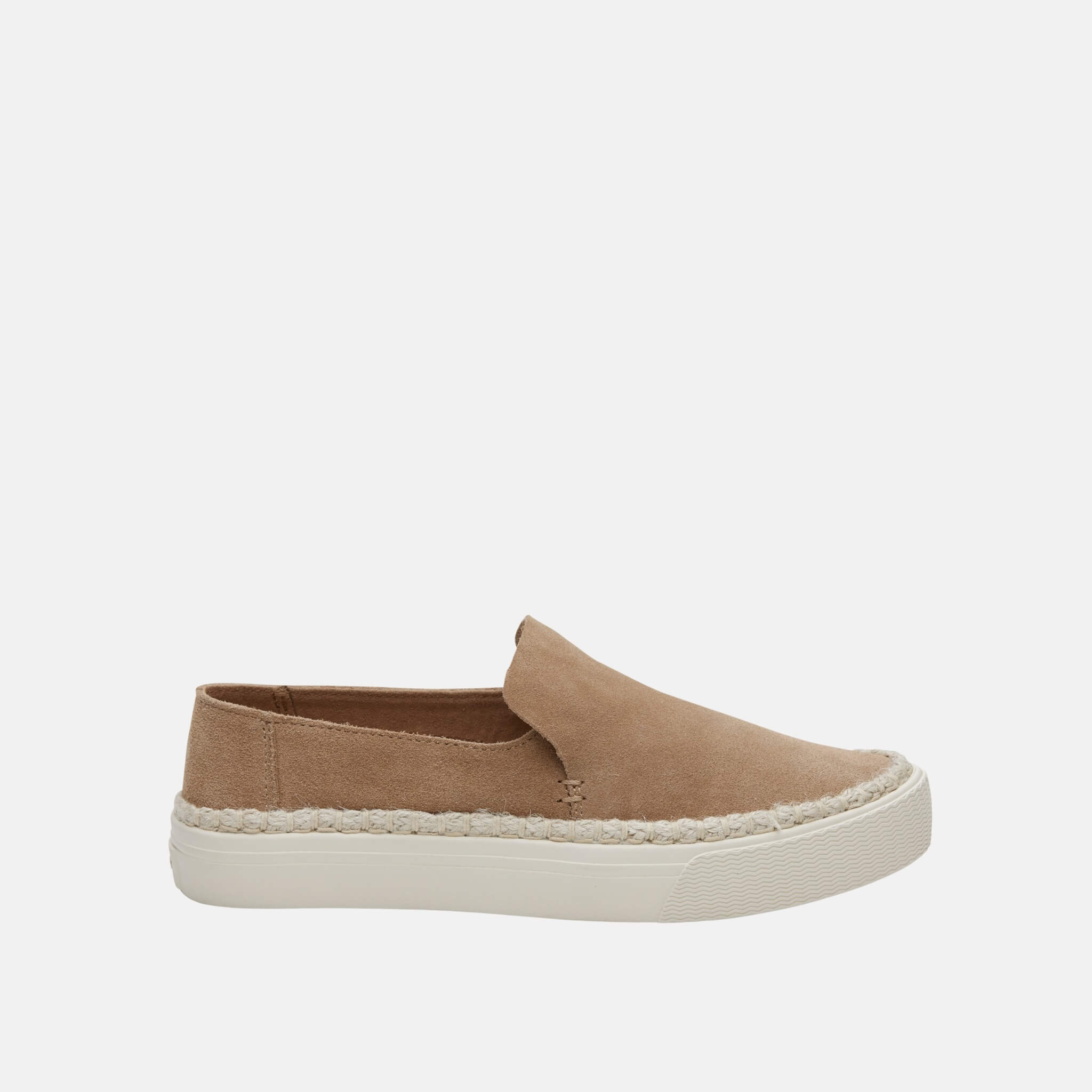 Damskie brązowe slip-ony TOMS Suede Sunset