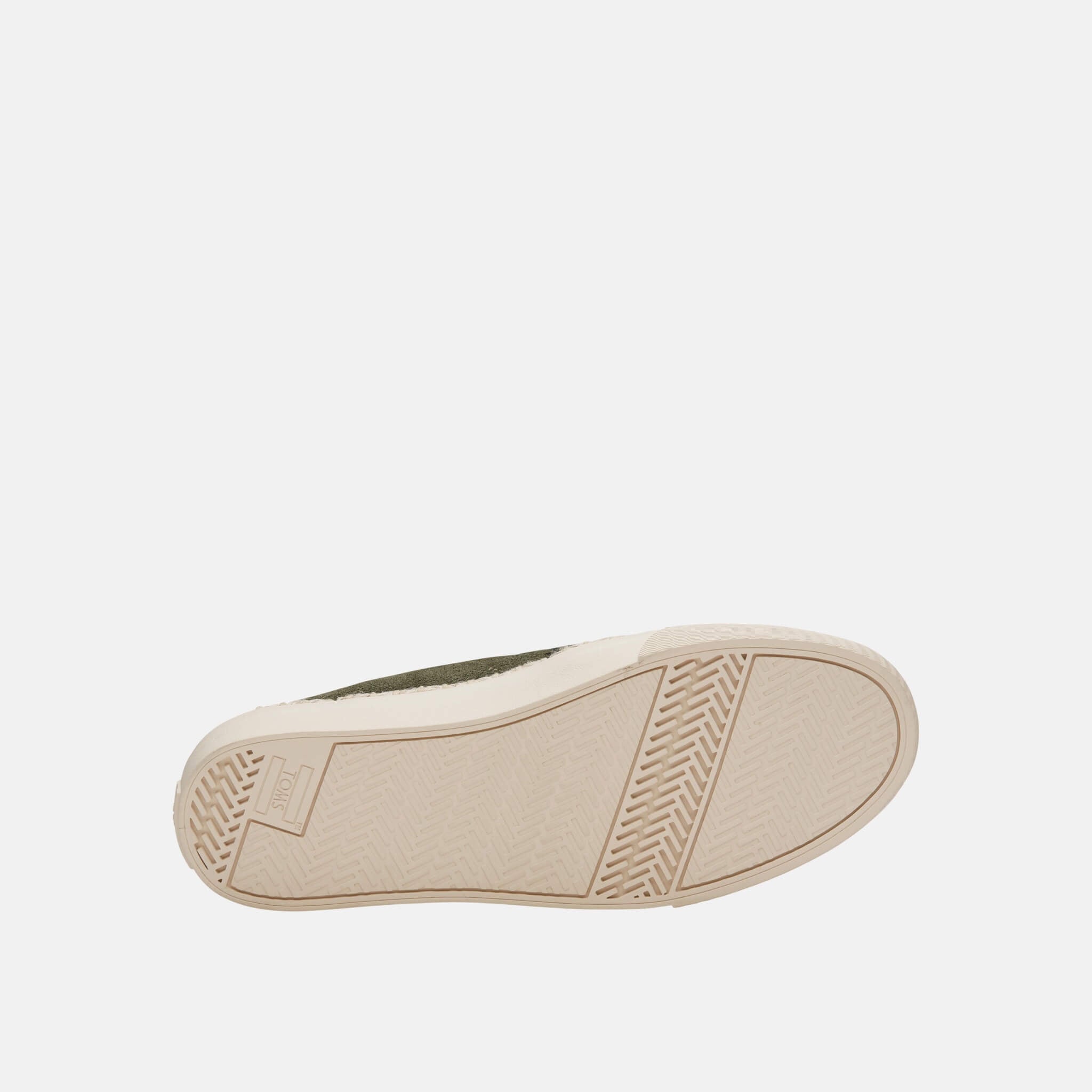 Damskie zielone slip-ony TOMS Suede Sunset