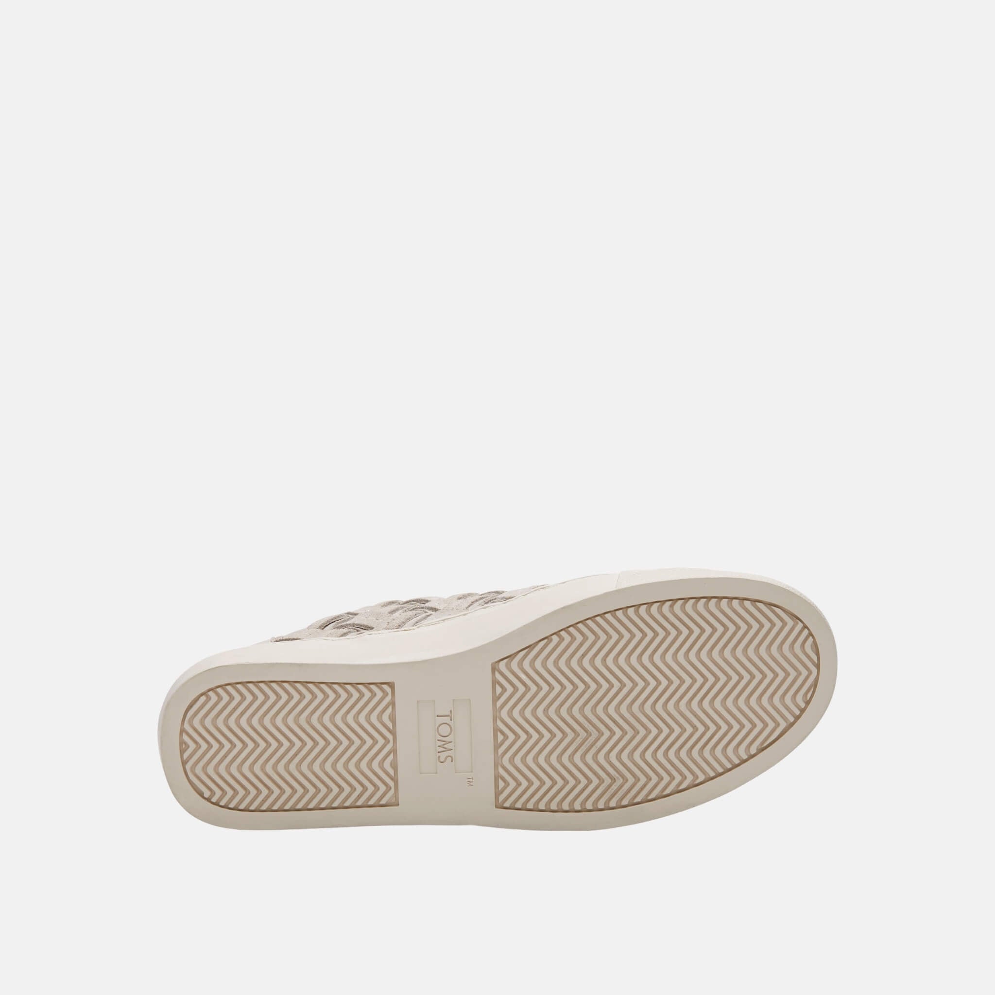 Damskie beżowe TOMS Suede Basketweave Lenox