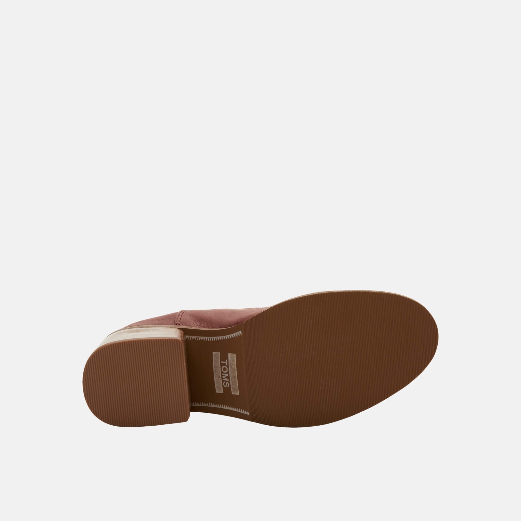 Damskie brązowe na obcasie TOMS Leather Esme