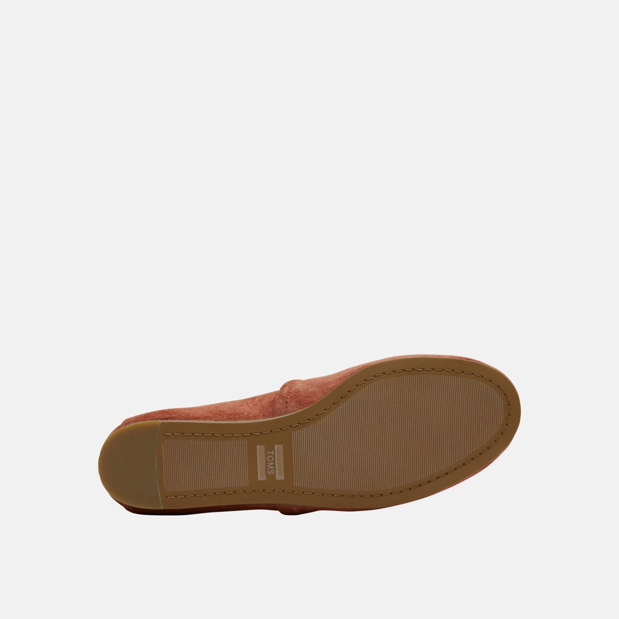 Damskie ceglastoczerwone TOMS Spice Suede Kelli Flat