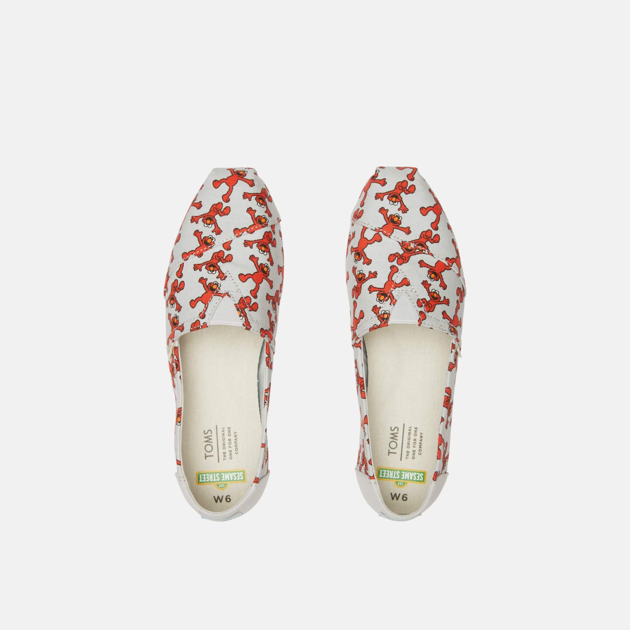 Damskie jasnoszare espadryle TOMS Sesame Street Collection Alpargata