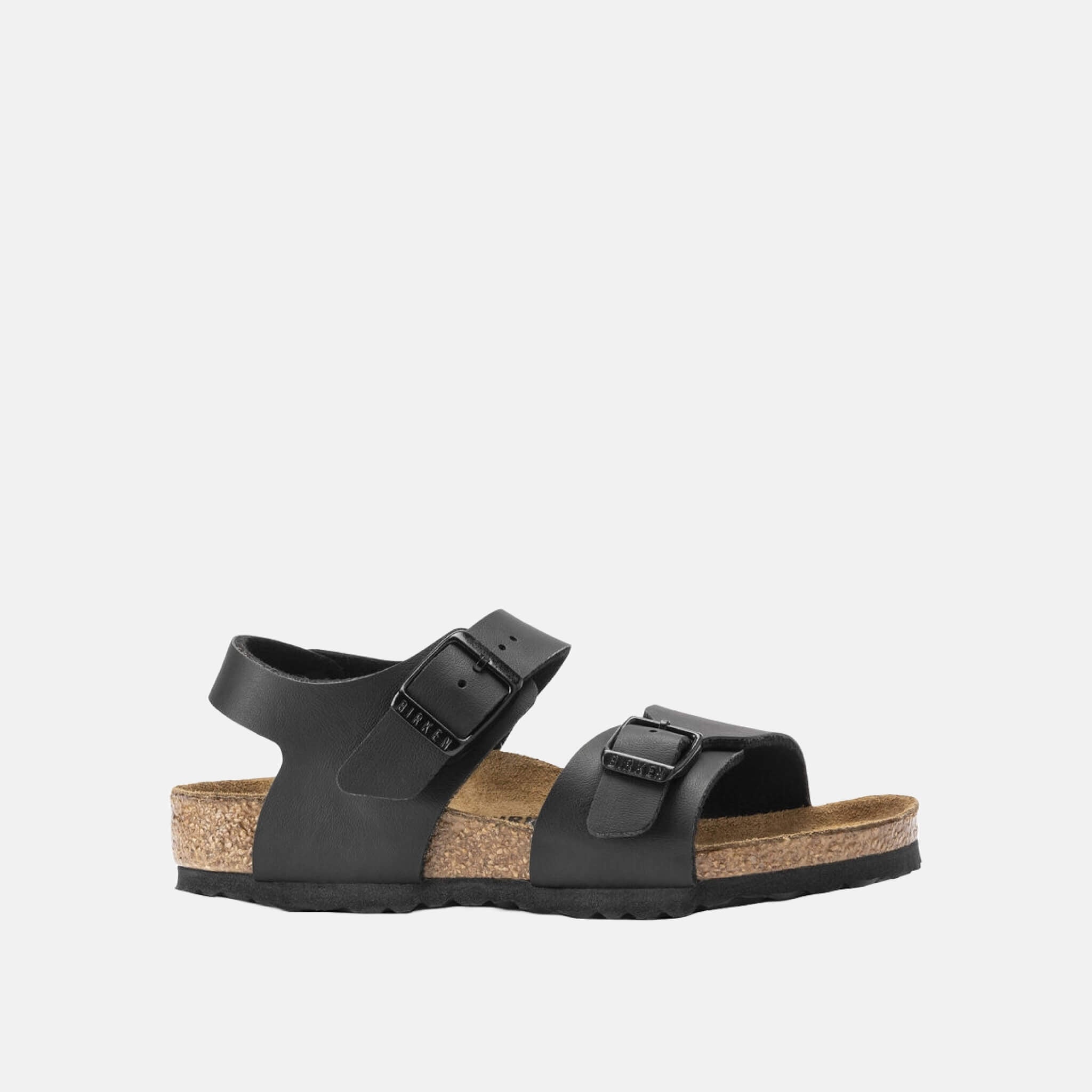 Dziecięce czarne sandały Birkenstock New York Birko-Flor