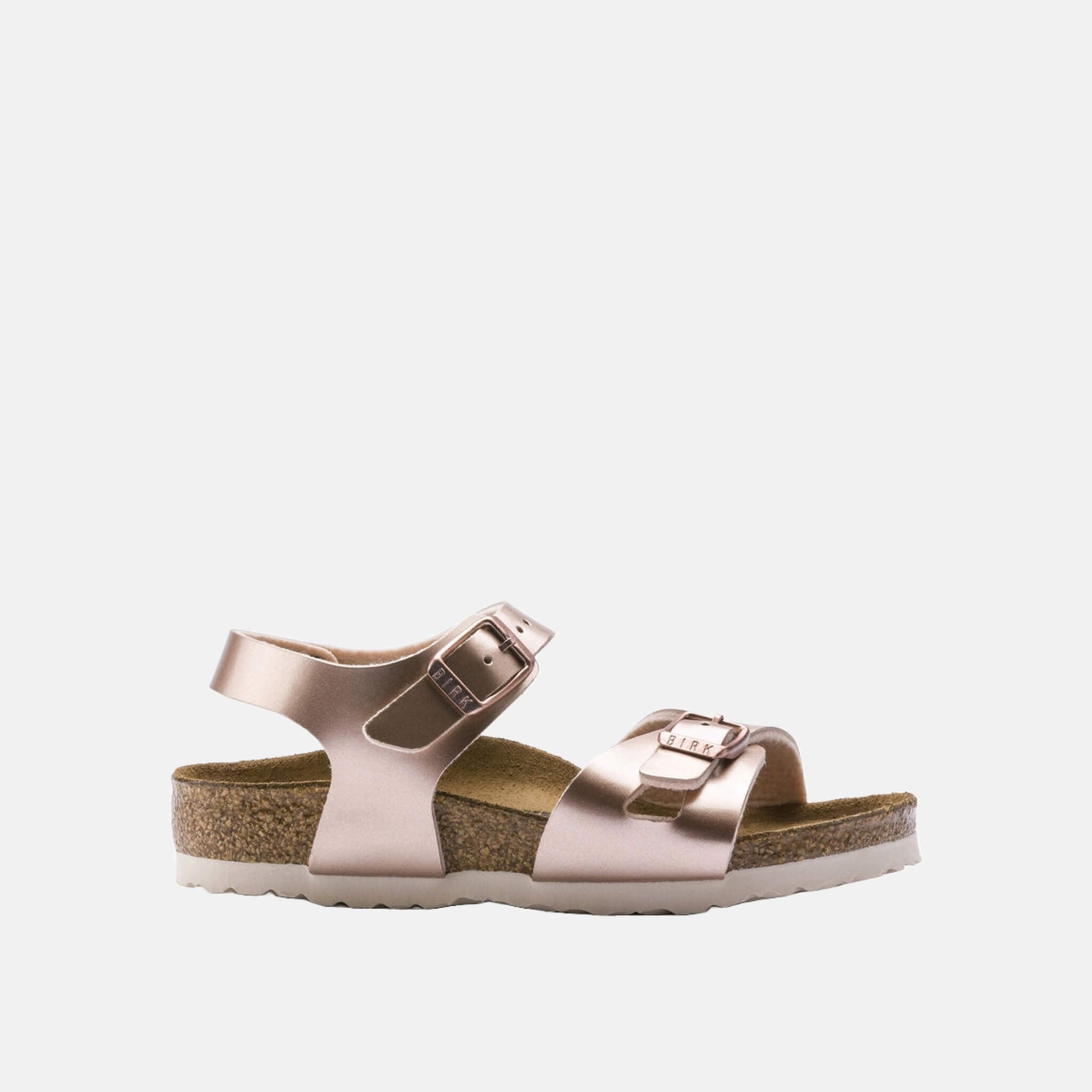 Dziecięce różowe sandały Birkenstock Rio Birko-Flor Electric Metallic