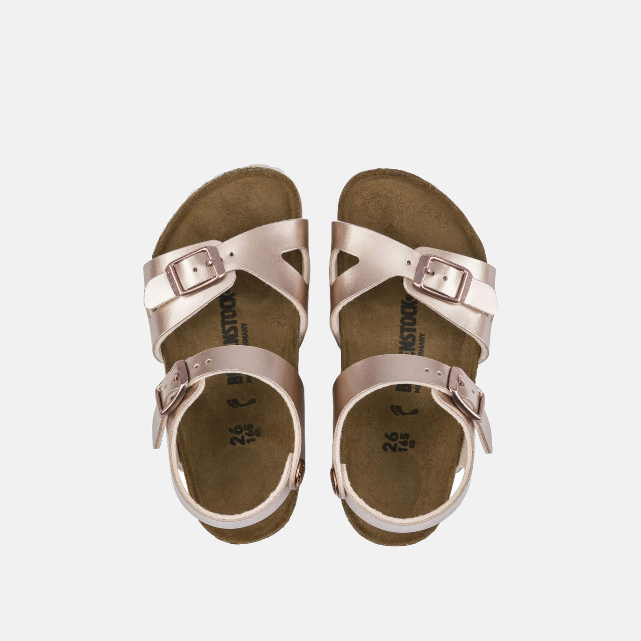 Dziecięce różowe sandały Birkenstock Rio Birko-Flor Electric Metallic