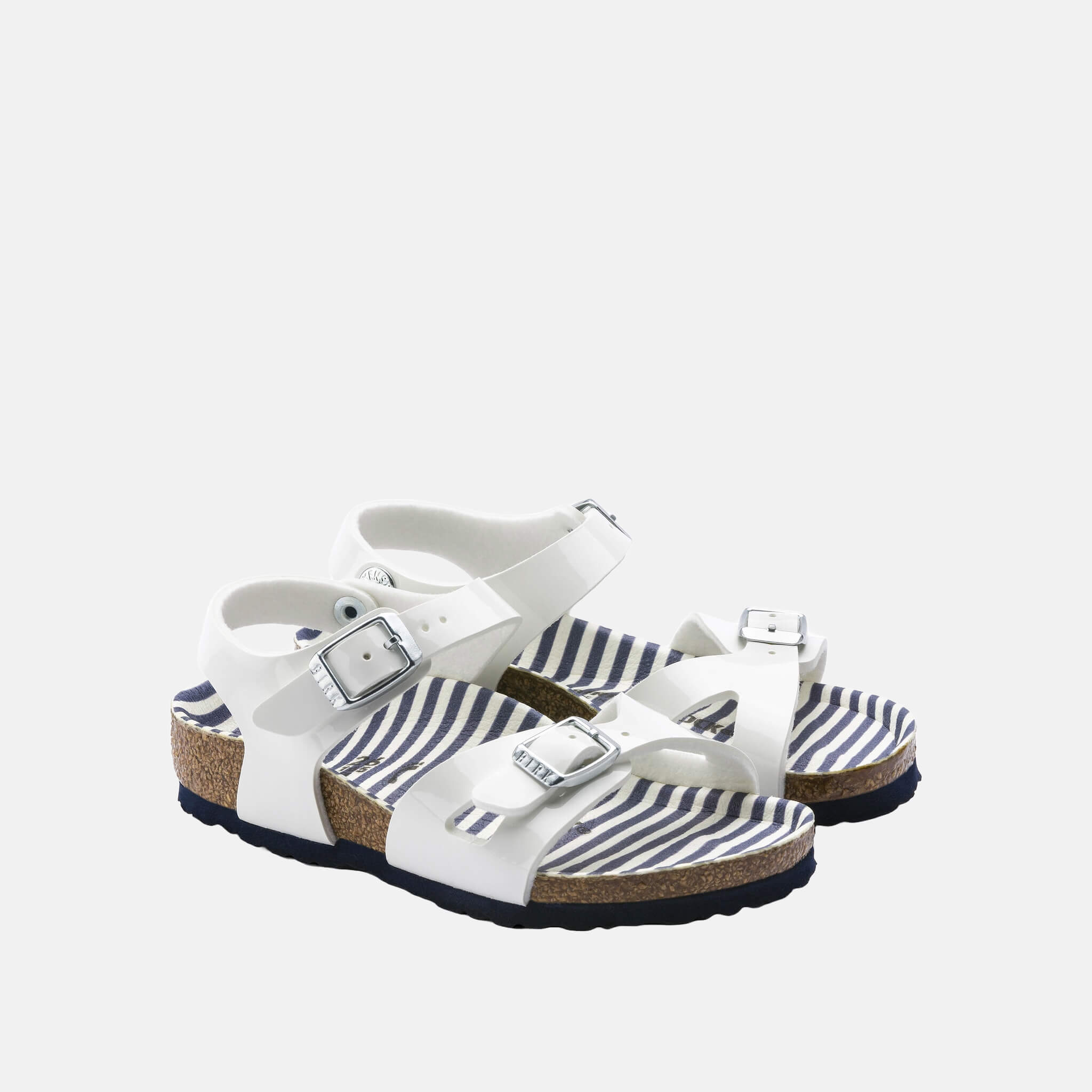Dziecięce białe sandały Birkenstock Rio Birko-Flor