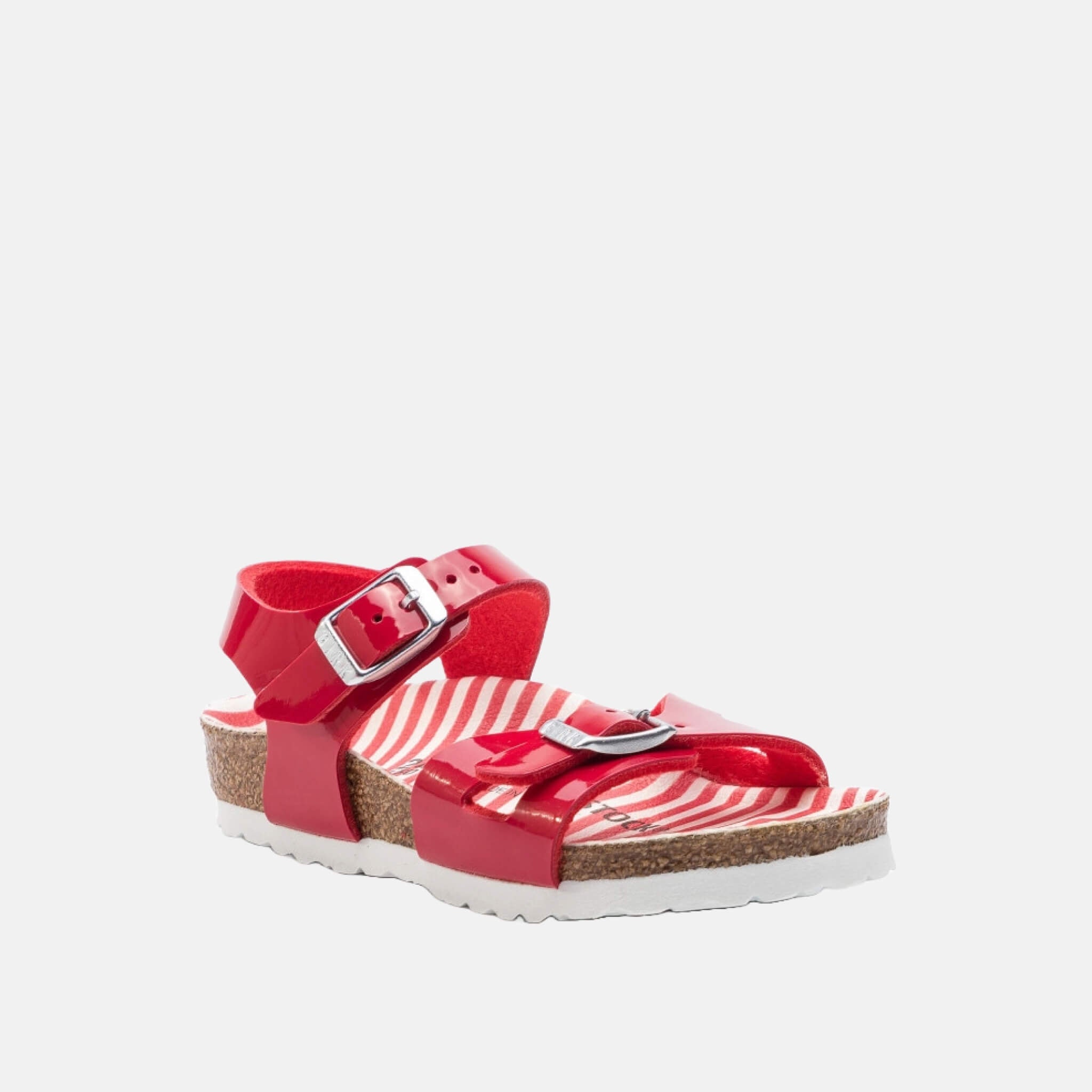 Dziecięce czerwone sandały Birkenstock Rio Birko-Flor