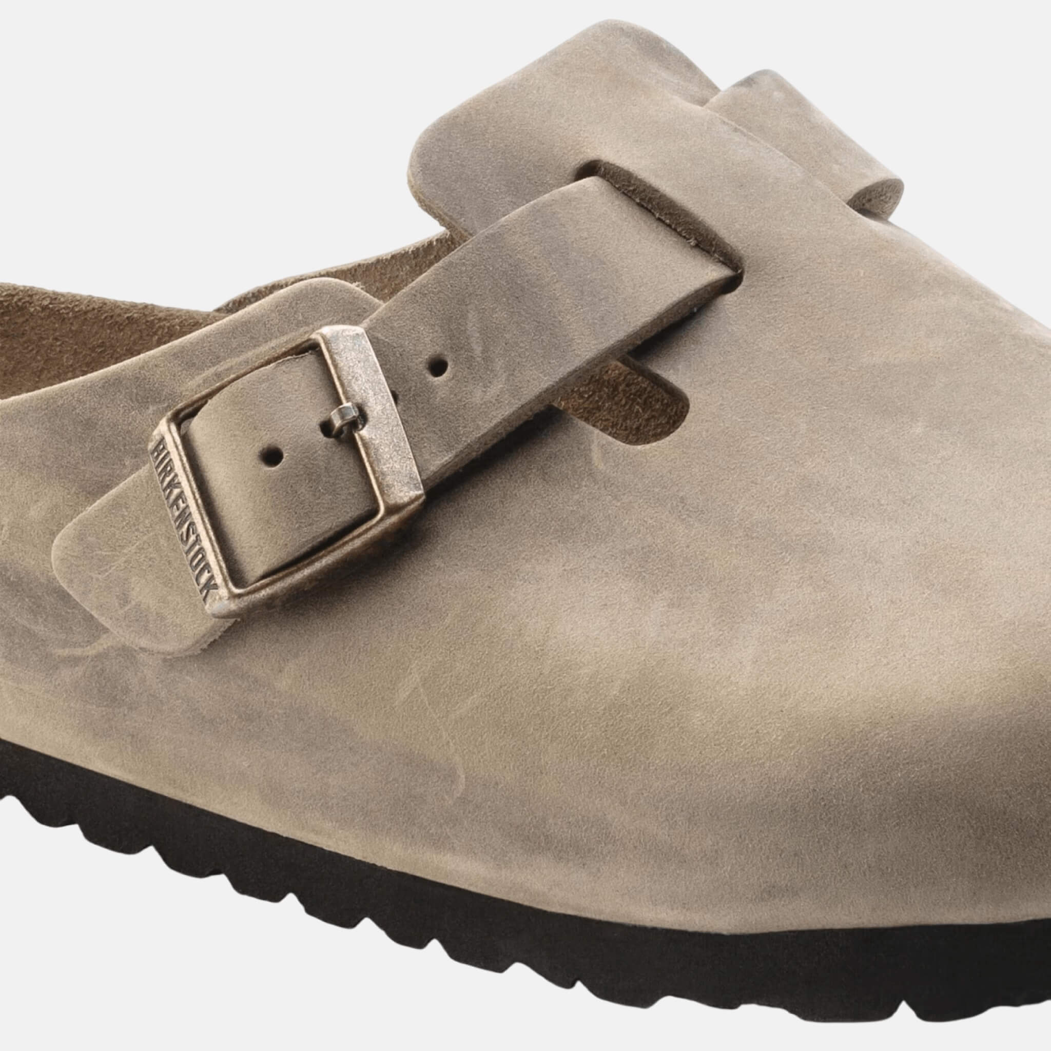 Brązowe klapki Boston Regular Soft Footbed Natural Leather Oiled