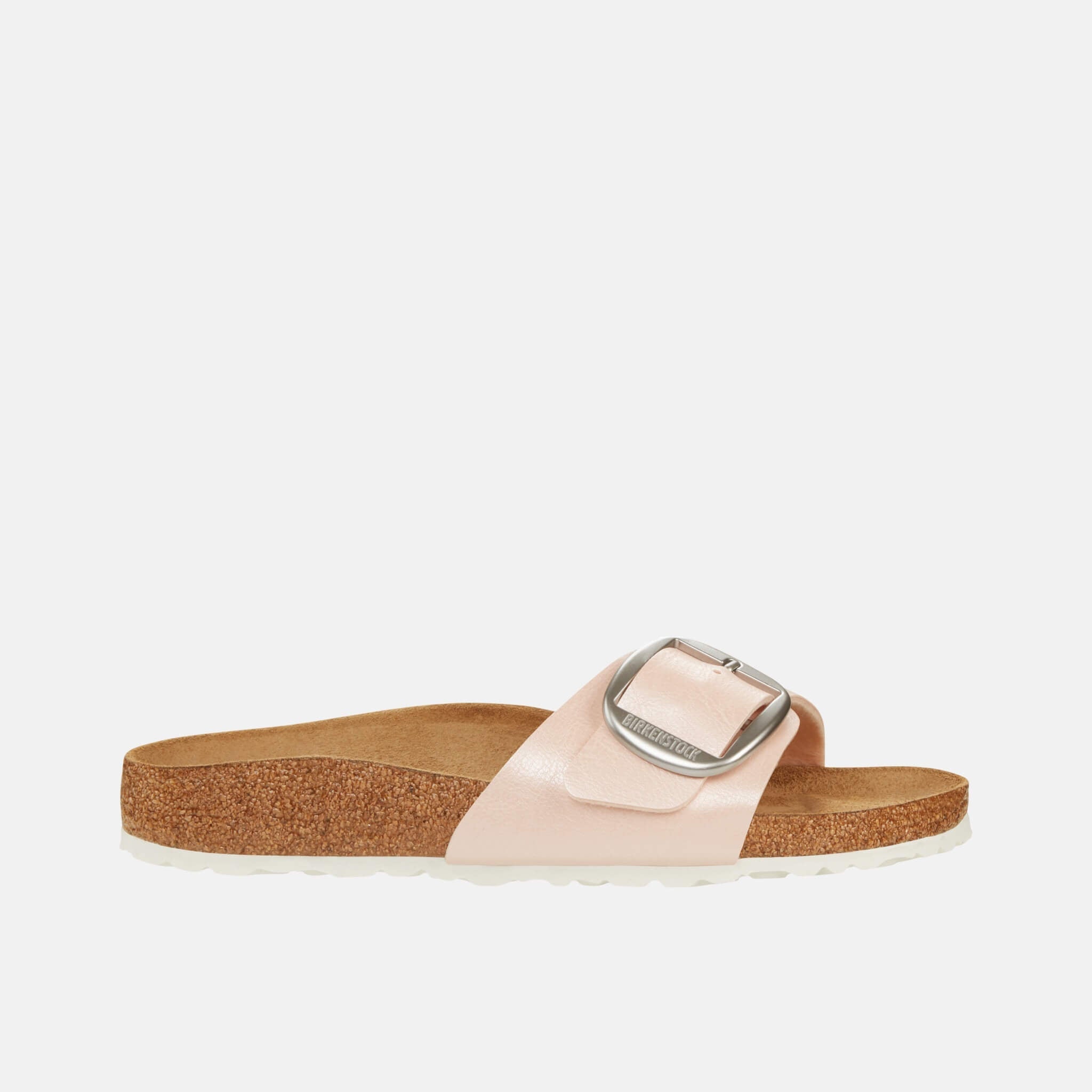 Różowe klapki Birkenstock Madrid Big Buckle Birko-Flor
