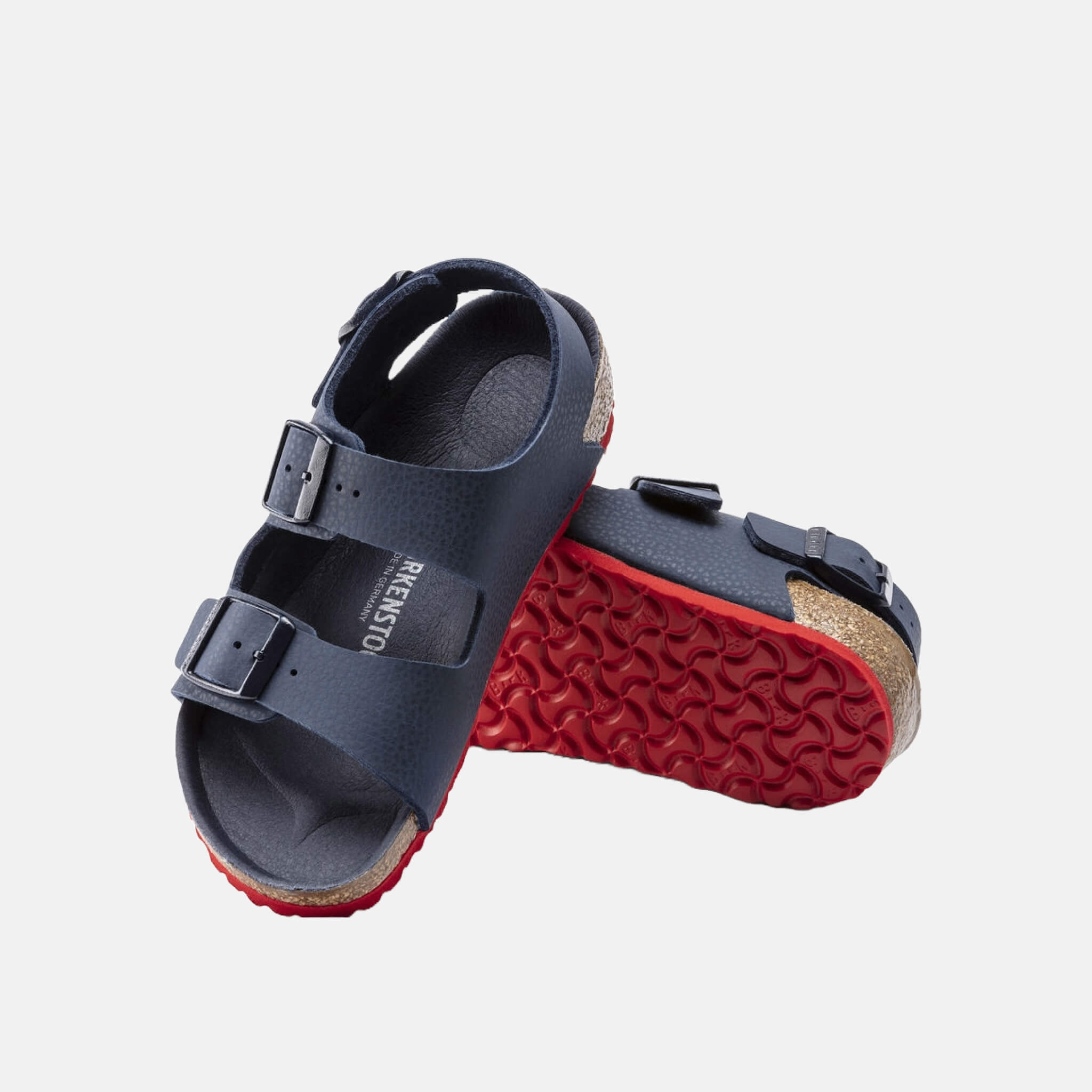 Dziecięce niebieskie sandały Birkenstock Milano Birko-Flor