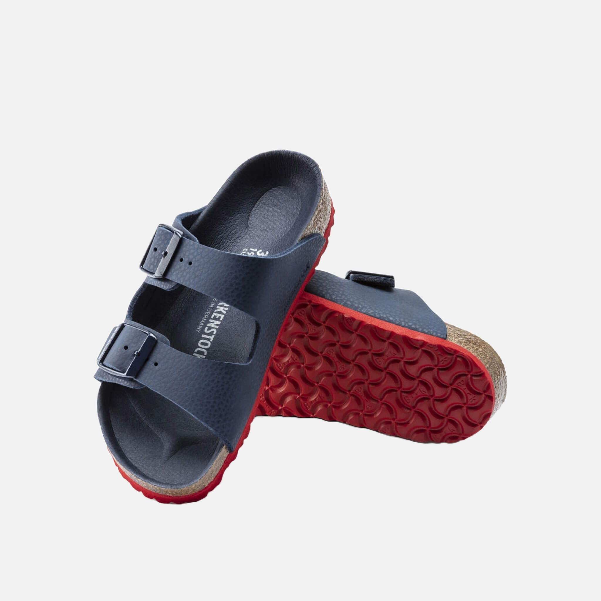 Dziecięce niebieskie klapki Birkenstock Arizona Birko-Flor