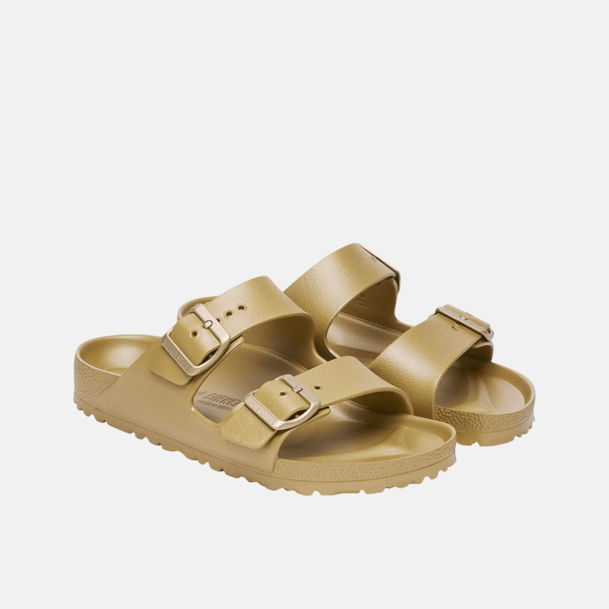 Złote klapki Birkenstock Arizona EVA
