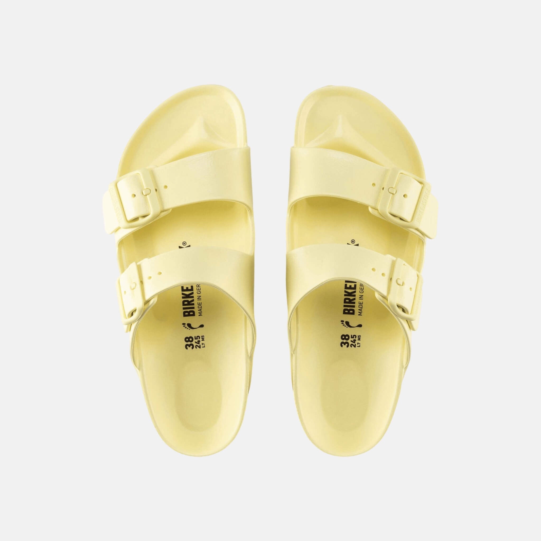 Żółte klapki Birkenstock Arizona EVA