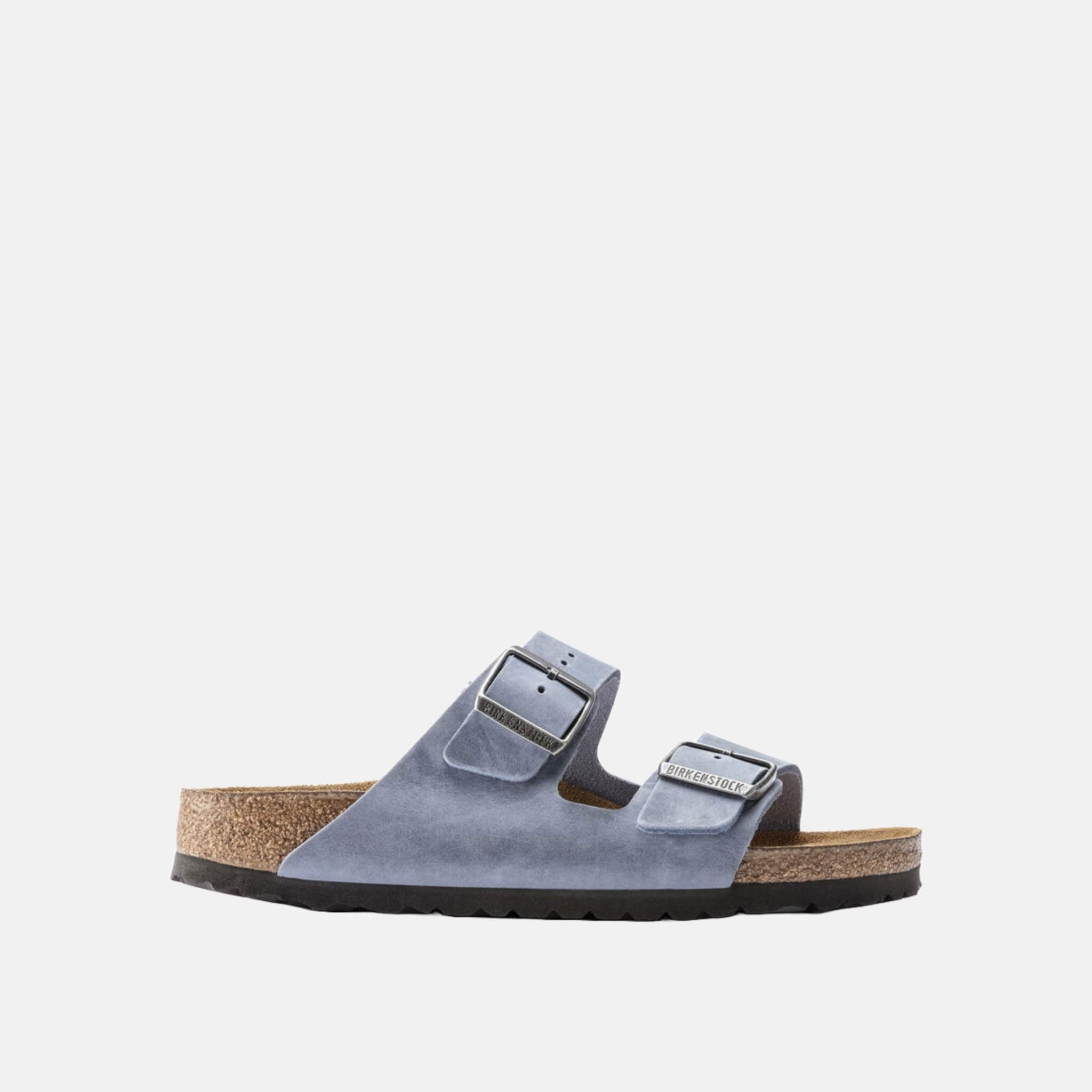 Niebieskie klapki Birkenstock Arizona Soft Footbed Oiled Leather