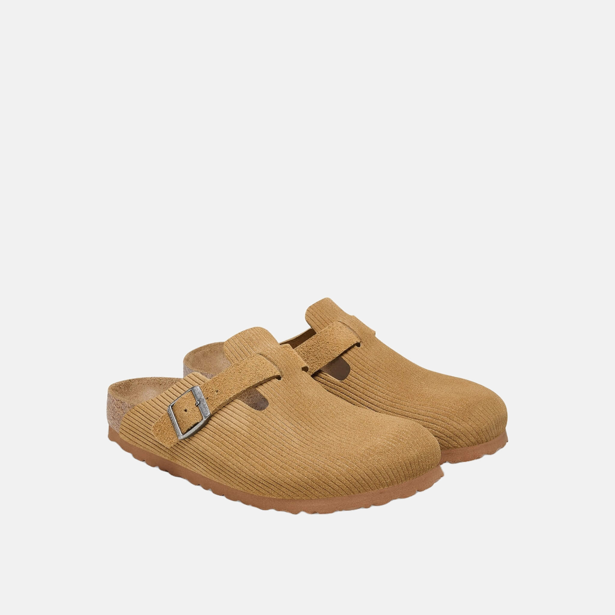 Brown Boston Corduroy Regular Slides