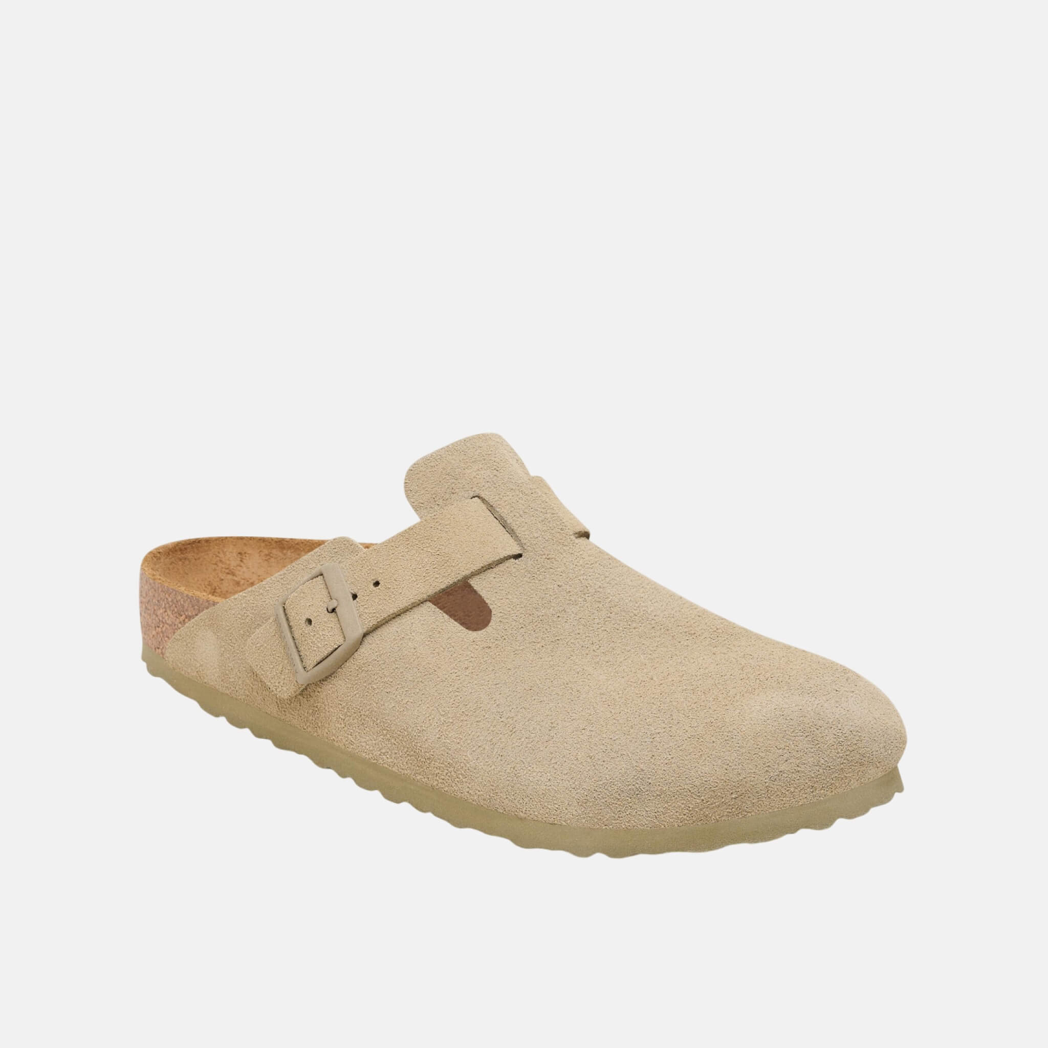 Zielone kapcie Regular Boston Suede Leather