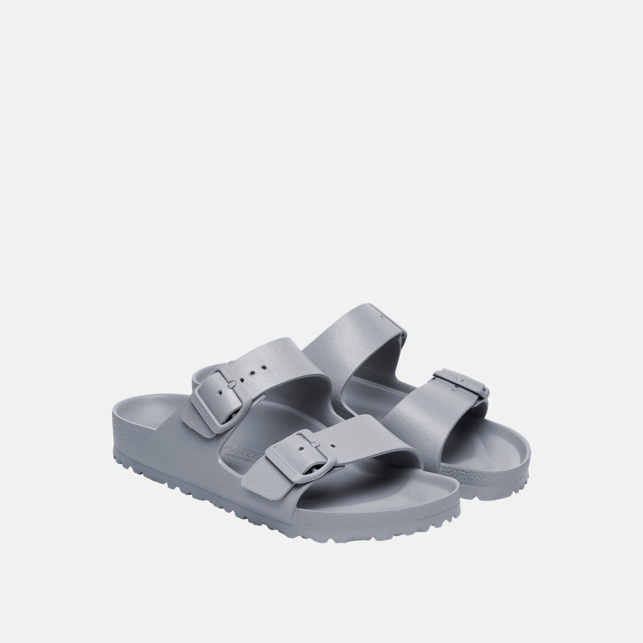 Szare wąskie klapki Birkenstock Arizona EVA