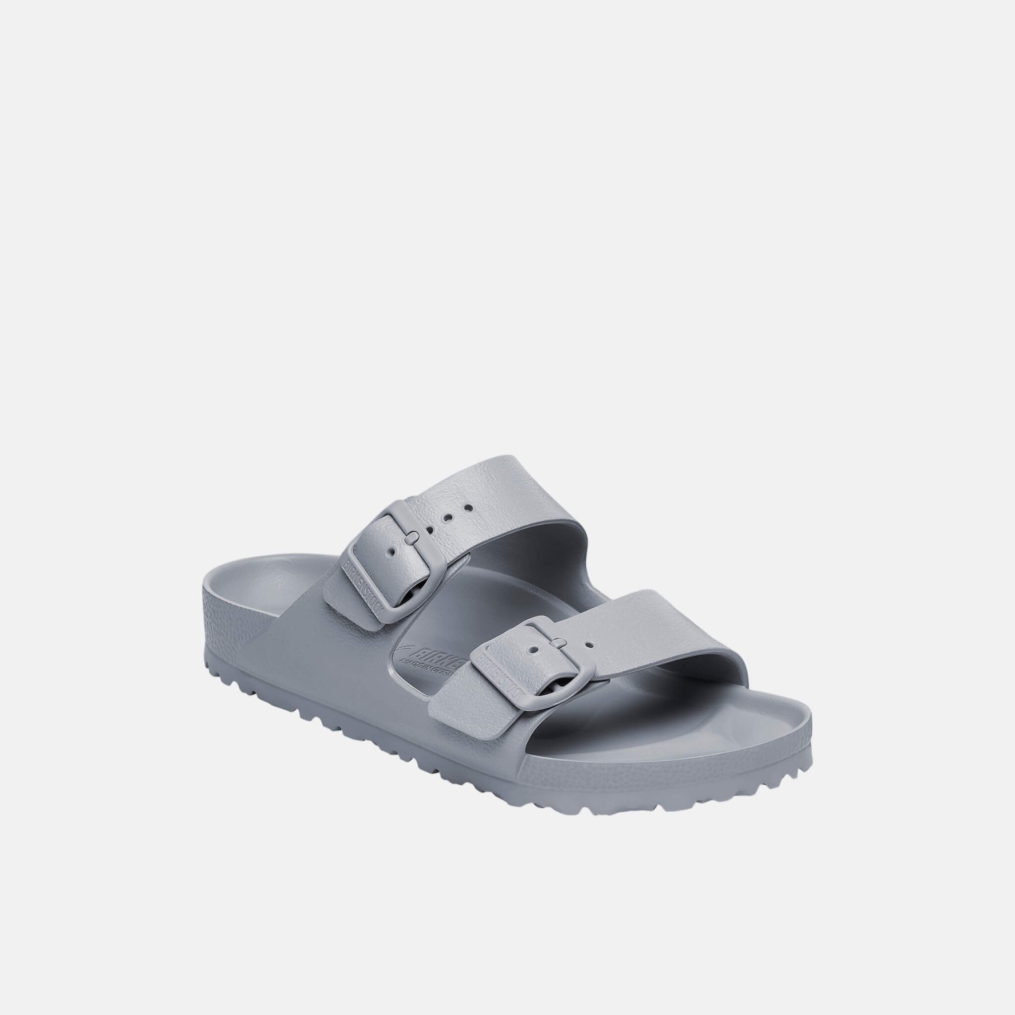 Szare wąskie klapki Birkenstock Arizona EVA