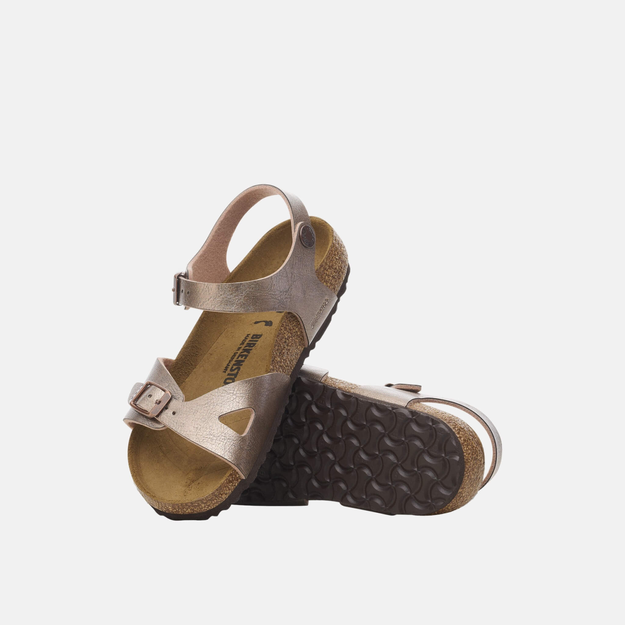 Dziecięce miedziane sandały Birkenstock Rio Birko-Flor Regular