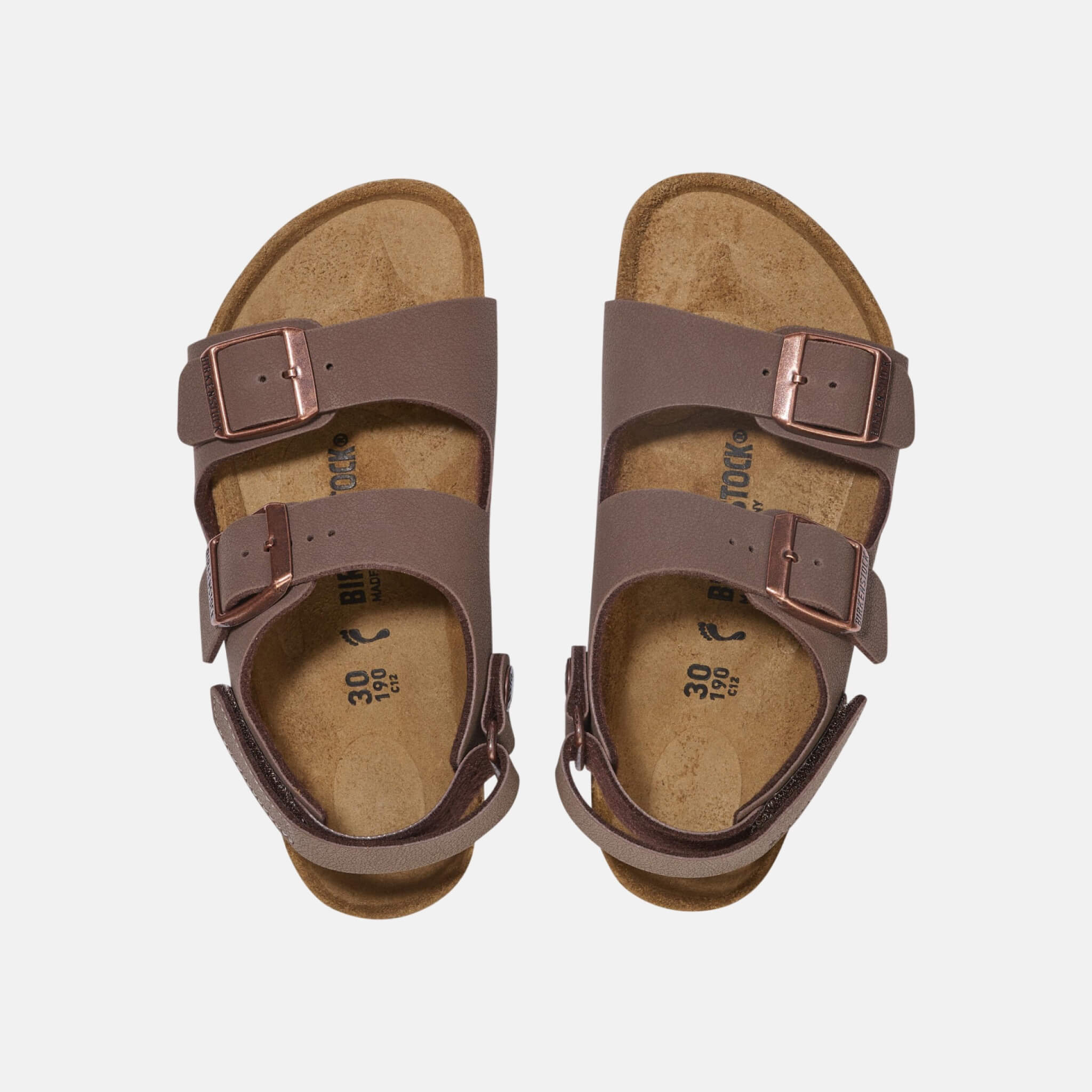 Dziecięce brązowe sandały Milano AS Kids Birko-Flor Birkibuc