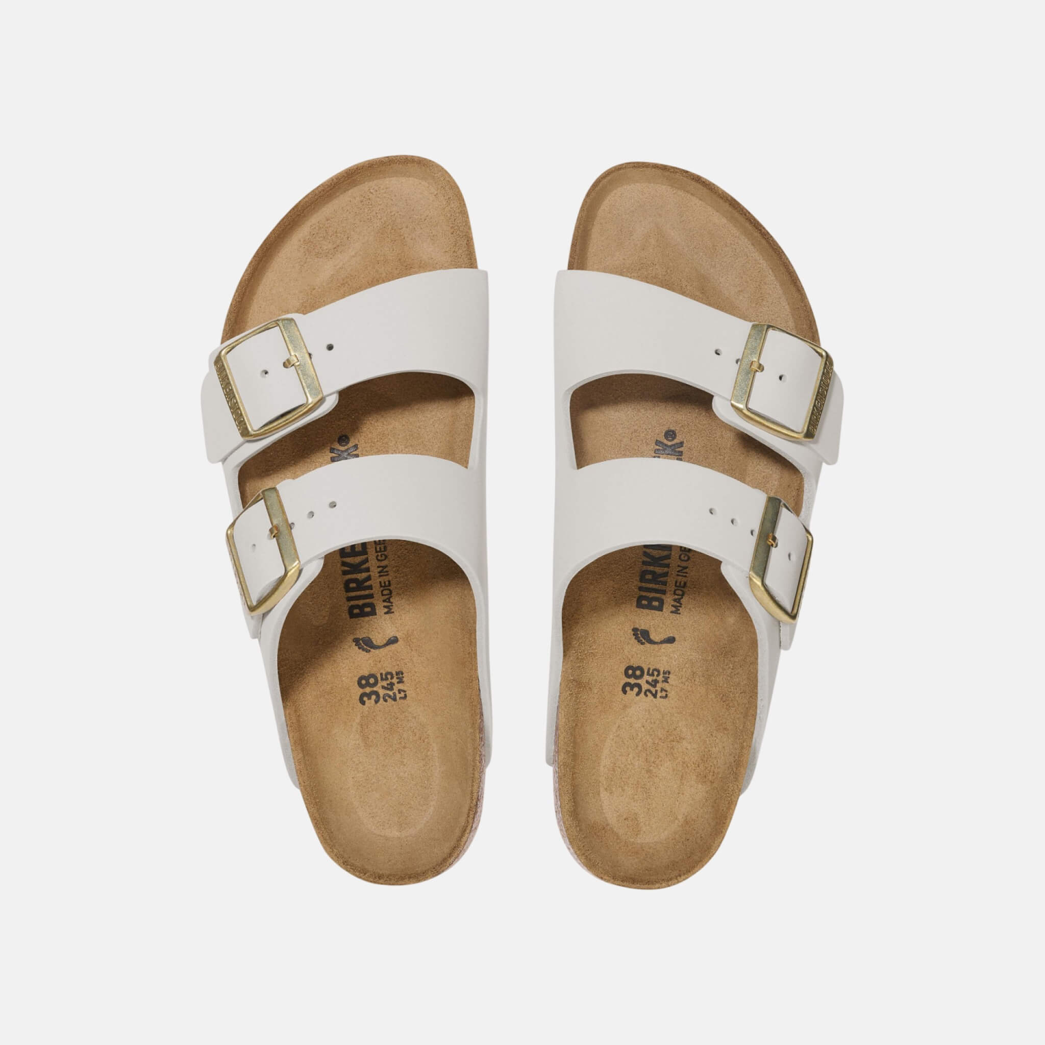 Arizona Regular White Nubuck Slides