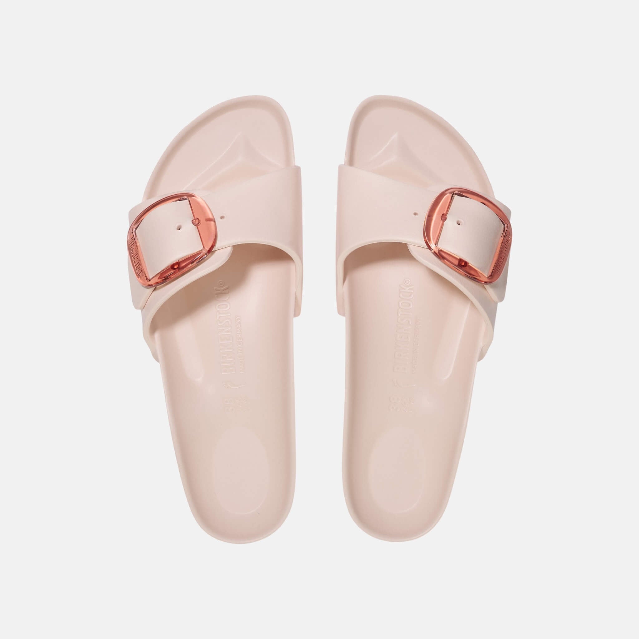 Pink Birkenstock Madrid Big Buckle EVA Narrow Slides