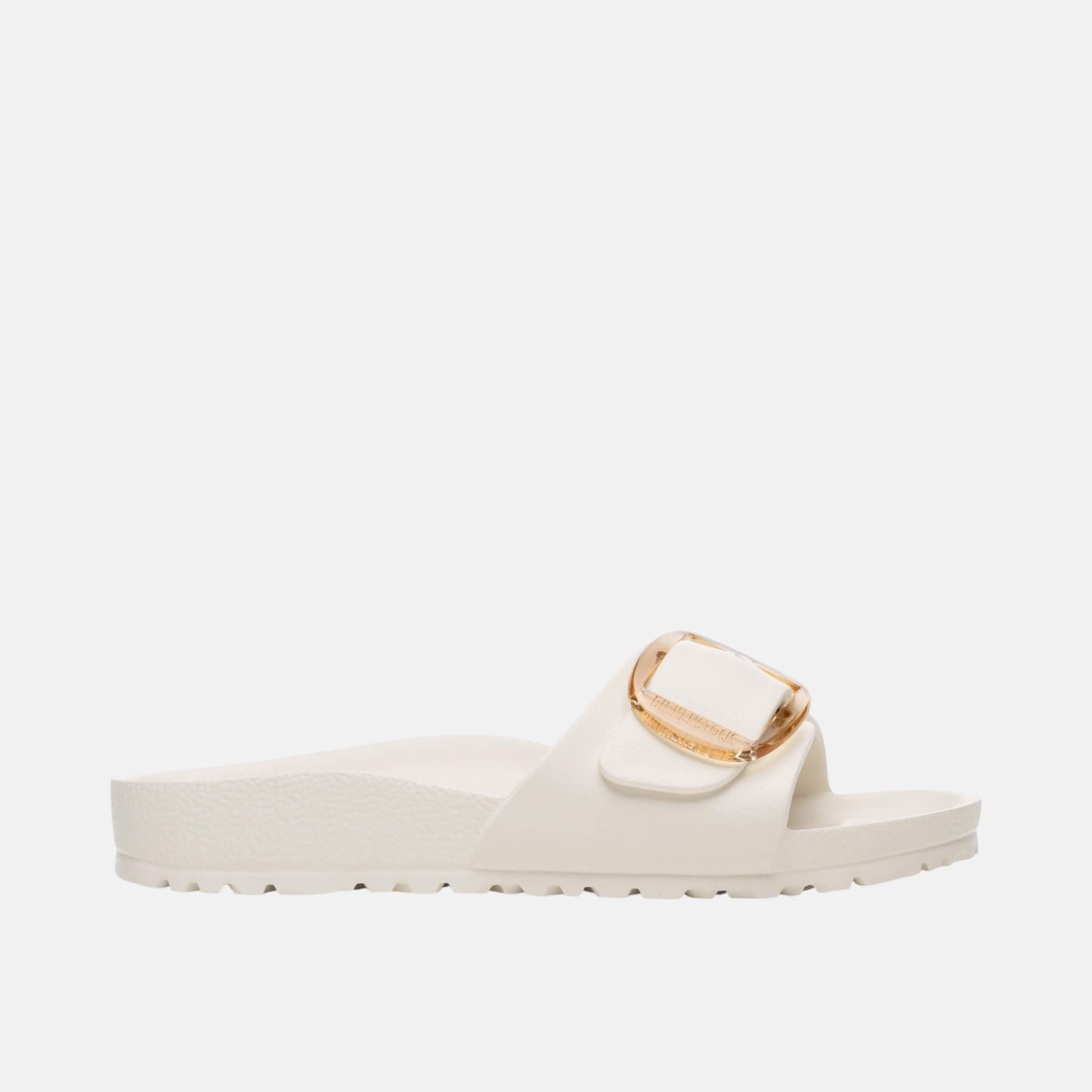 Białe klapki Madrid Big Buckle EVA w rozmiarze Narrow