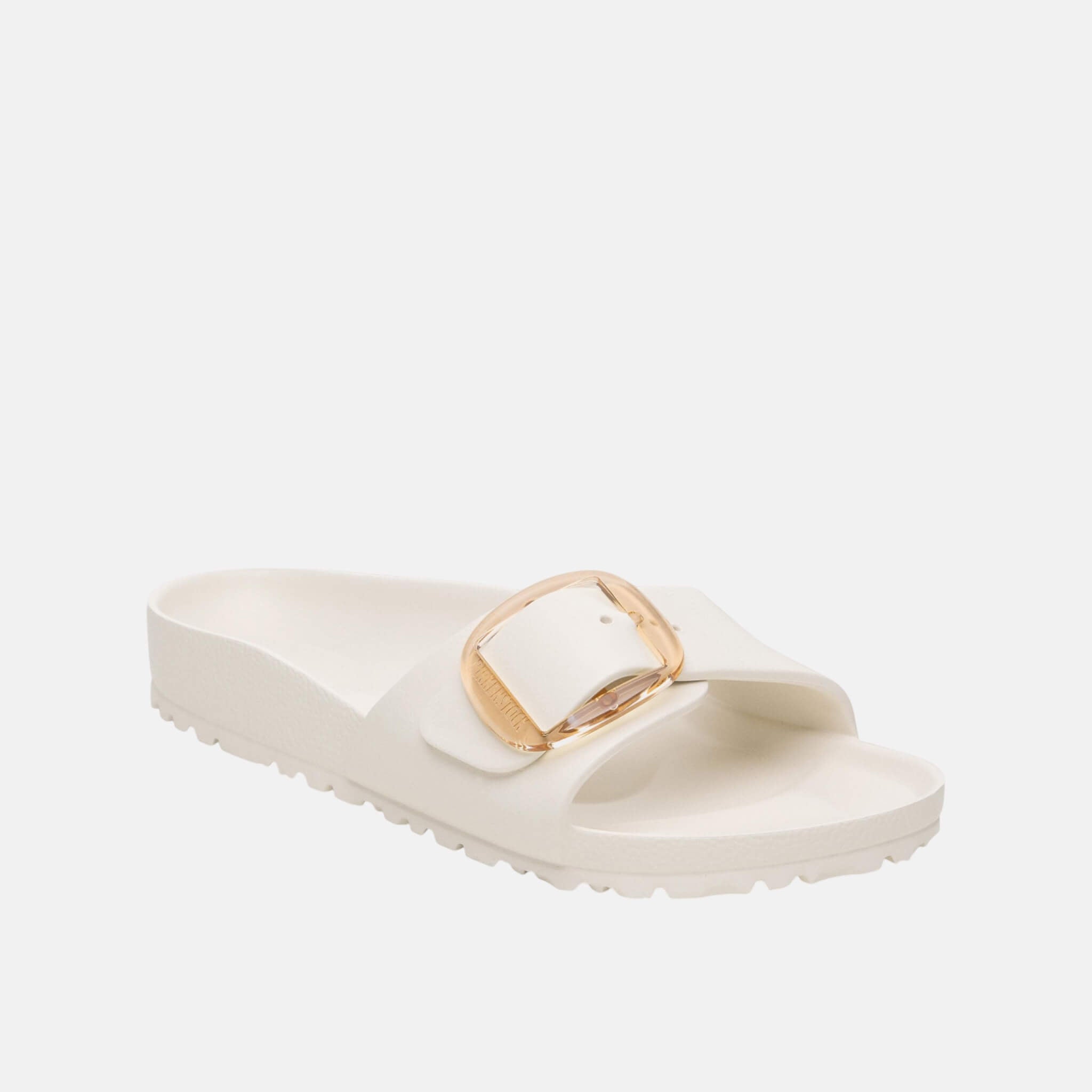 Białe klapki Madrid Big Buckle EVA w rozmiarze Narrow