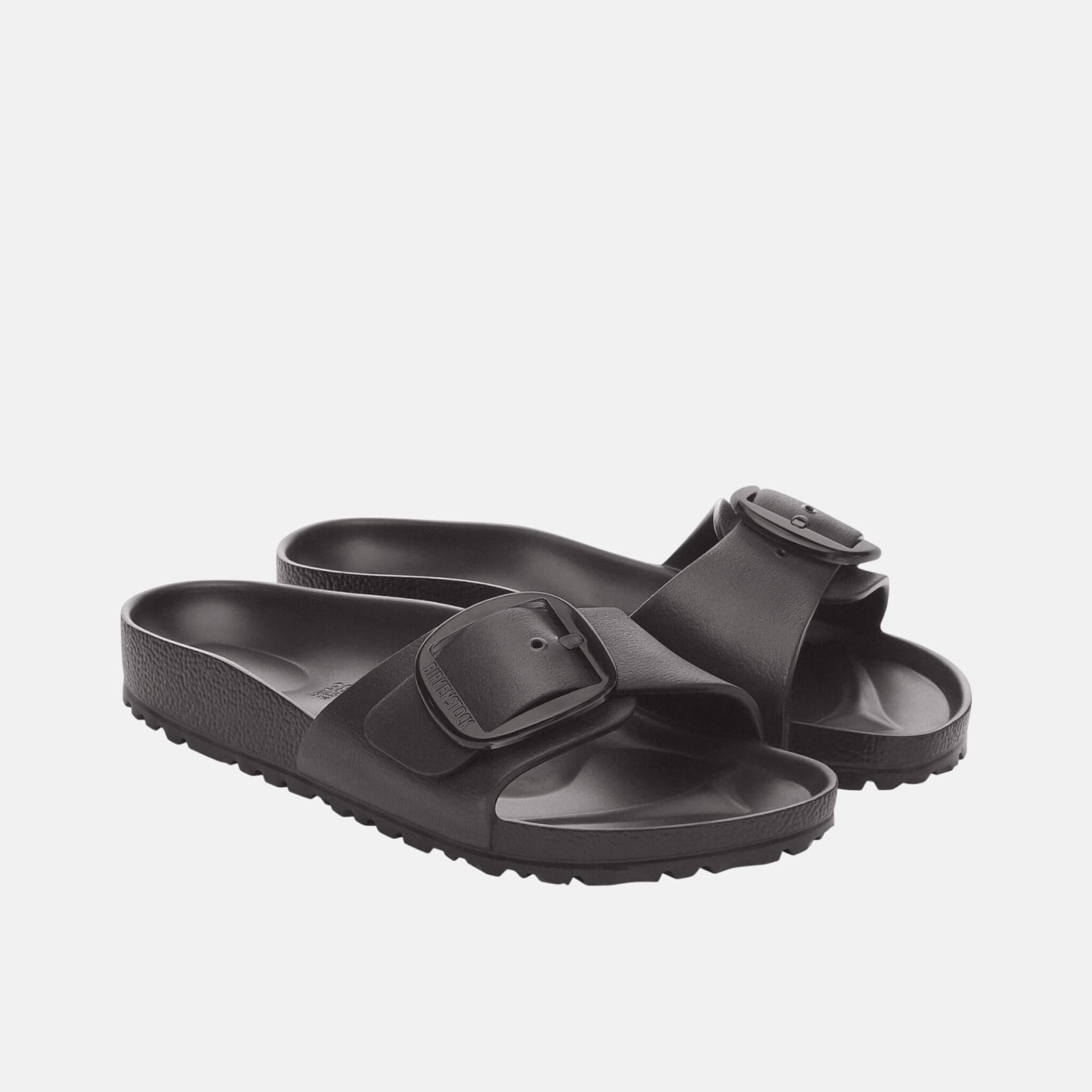 Czarne klapki Narrow Madrid Big Buckle EVA