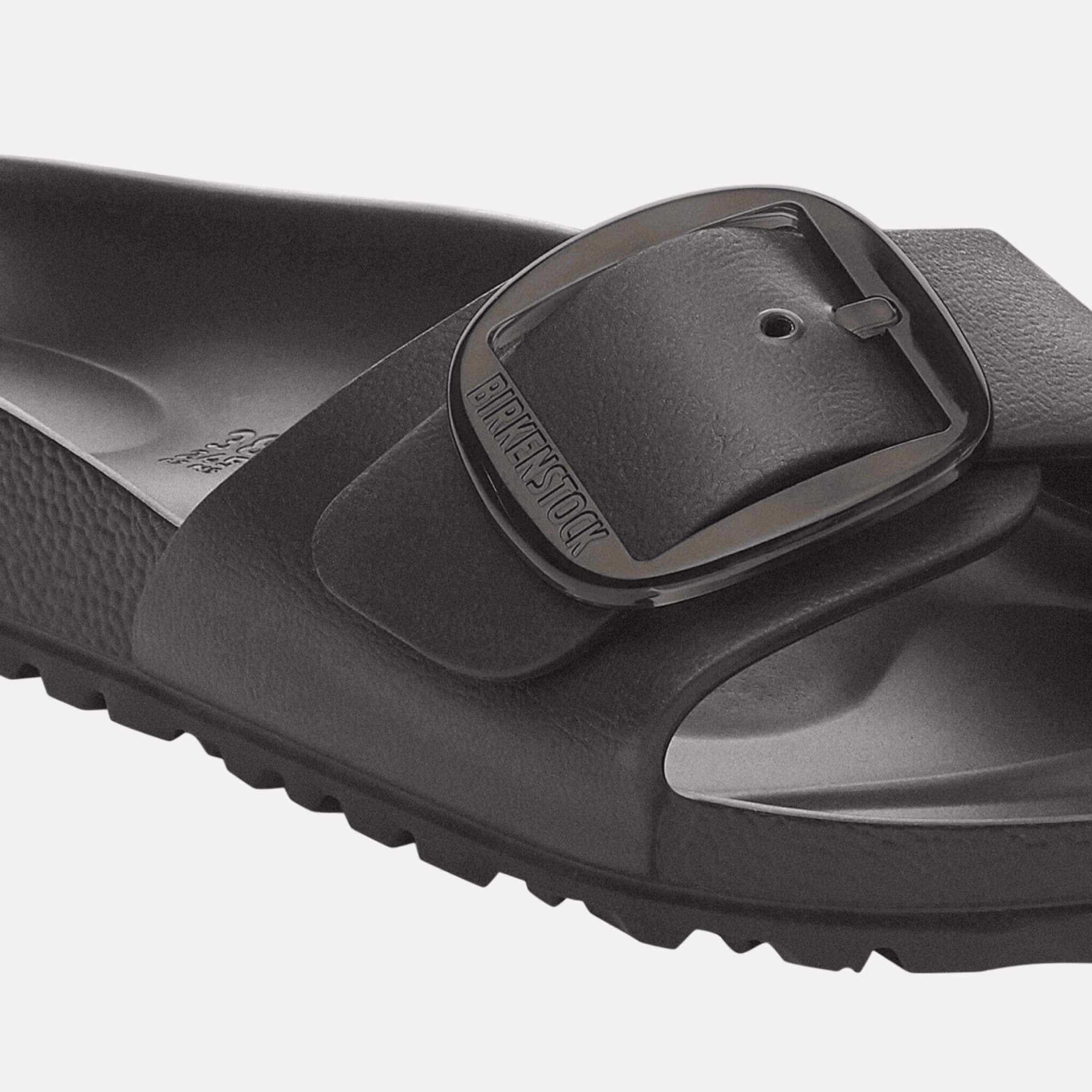 Czarne klapki Narrow Madrid Big Buckle EVA