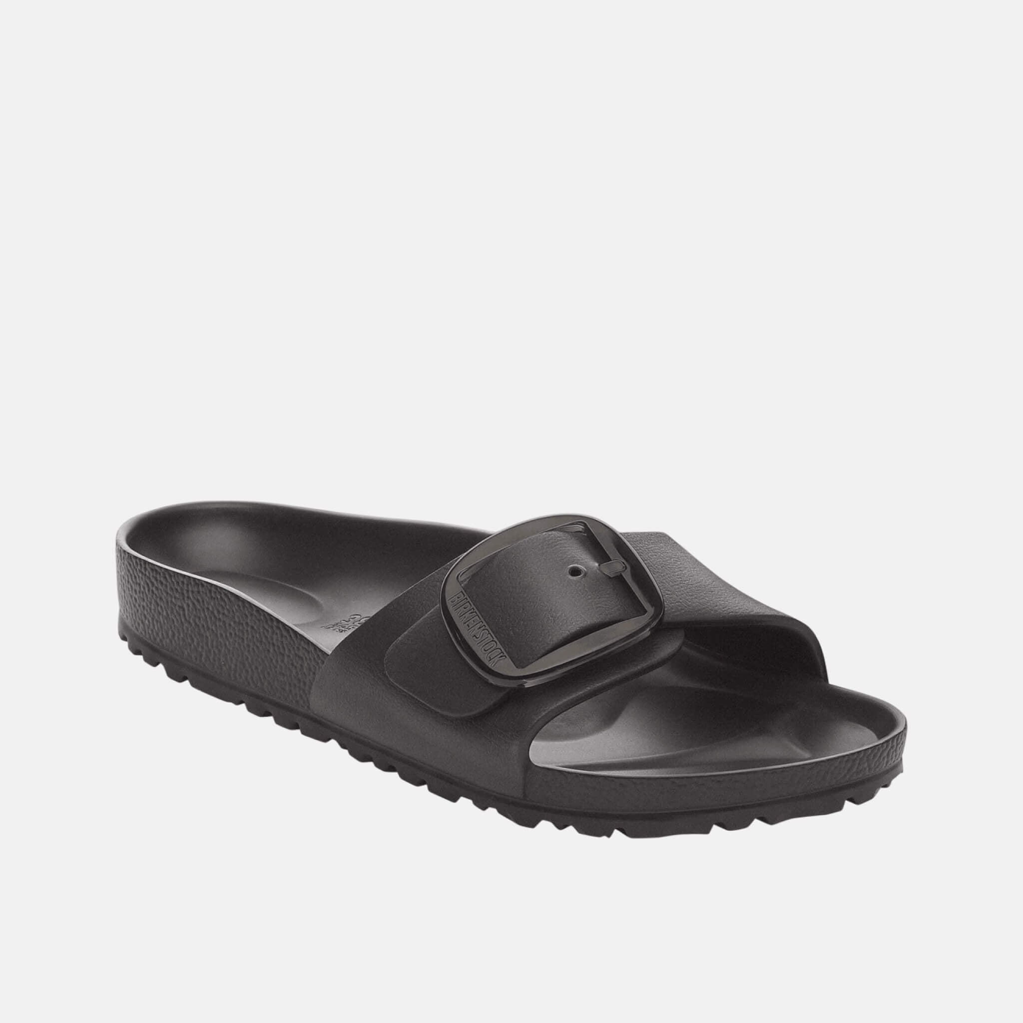 Czarne klapki Narrow Madrid Big Buckle EVA