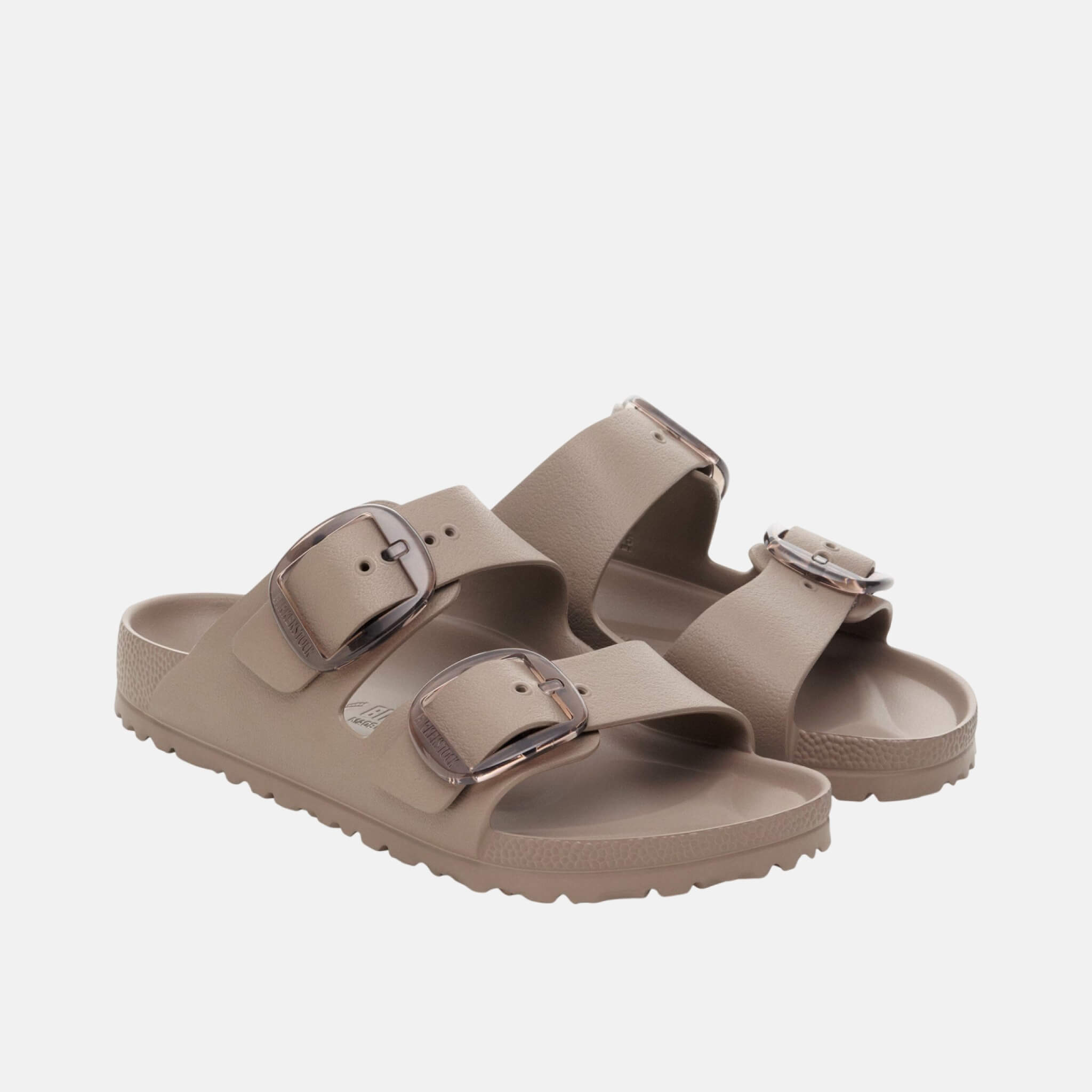 Beige Arizona Big Buckle EVA Narrow Slides