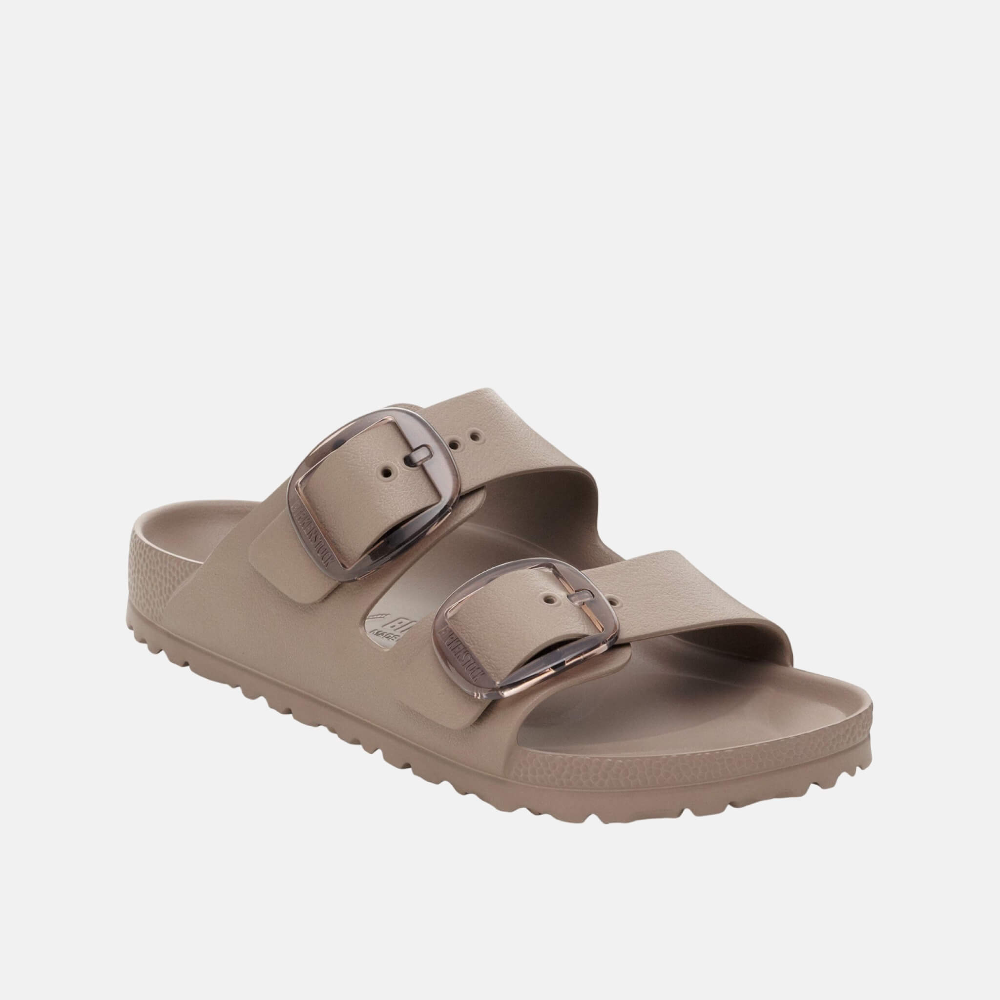 Beige Arizona Big Buckle EVA Narrow Slides