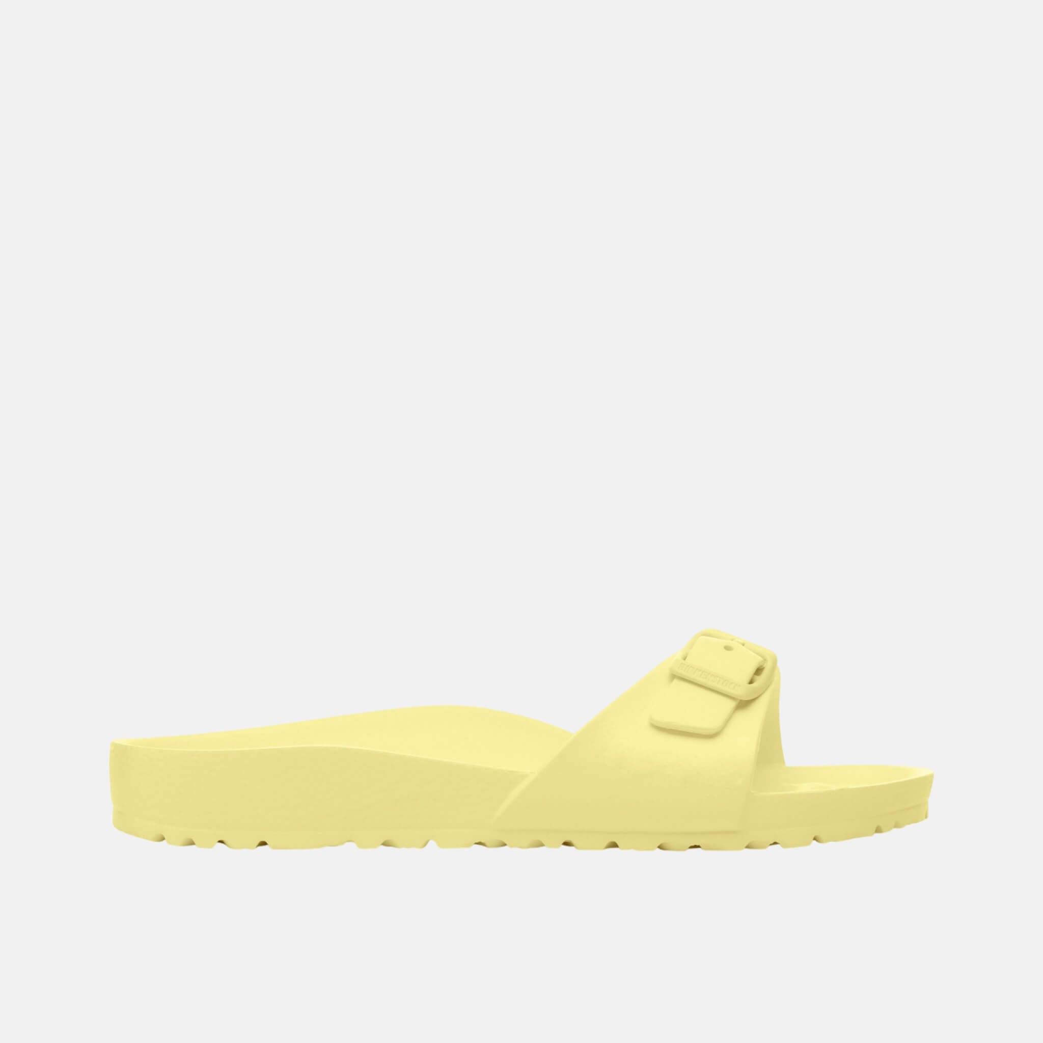 Żółte klapki Birkenstock Madrid EVA w wersji wąskiej