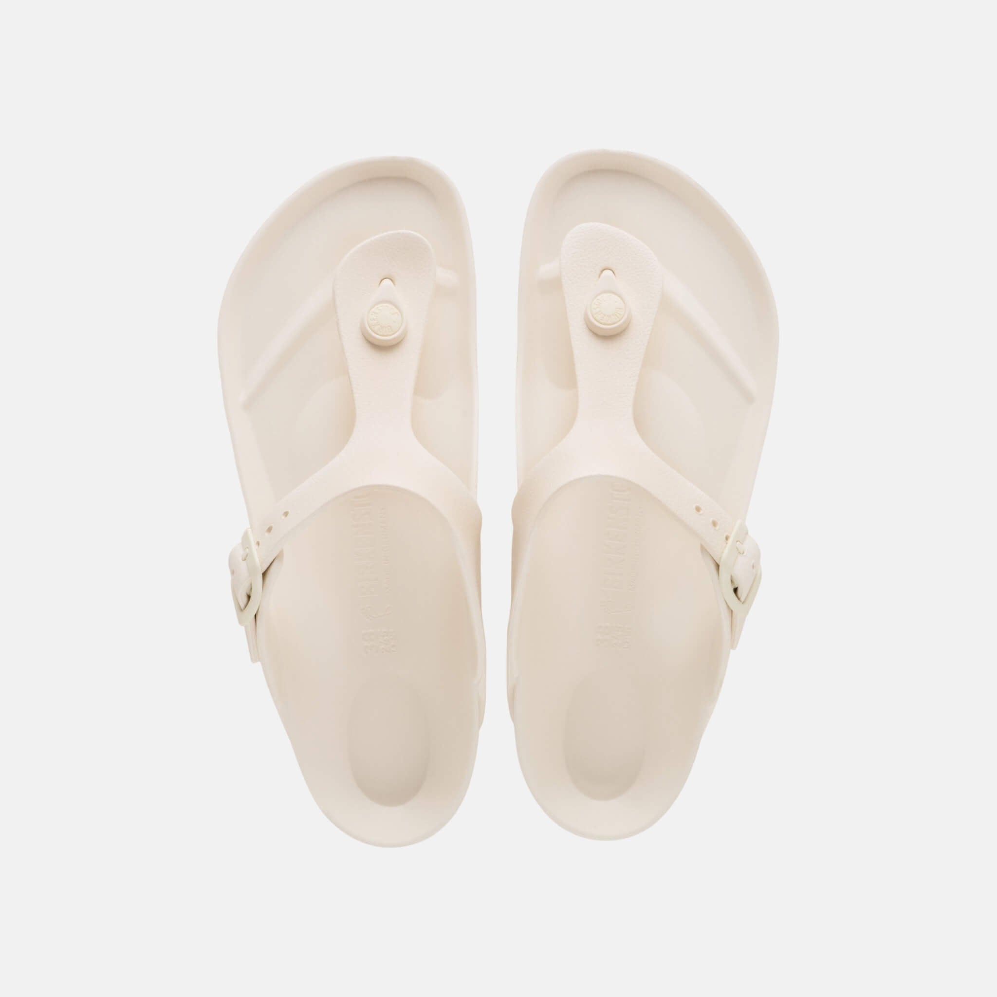 Białe japonki Birkenstock Gizeh EVA w rozmiarze regular