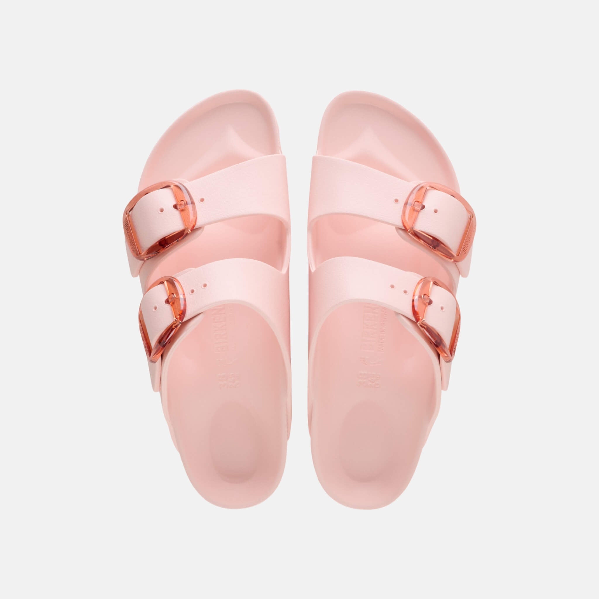 Różowe klapki Birkenstock Arizona Big Buckle EVA w rozmiarze wąskim