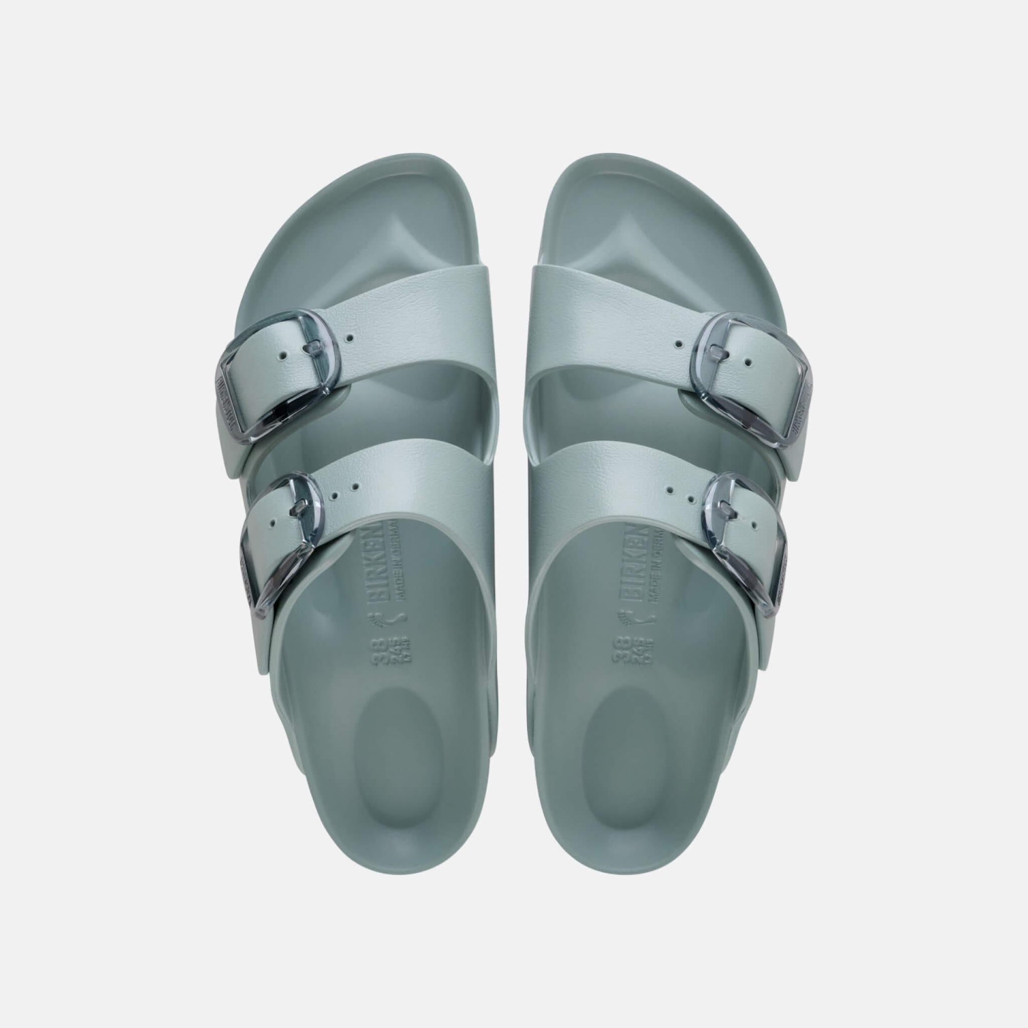 Niebieskie klapki Birkenstock Arizona Big Buckle EVA w rozmiarze wąskim