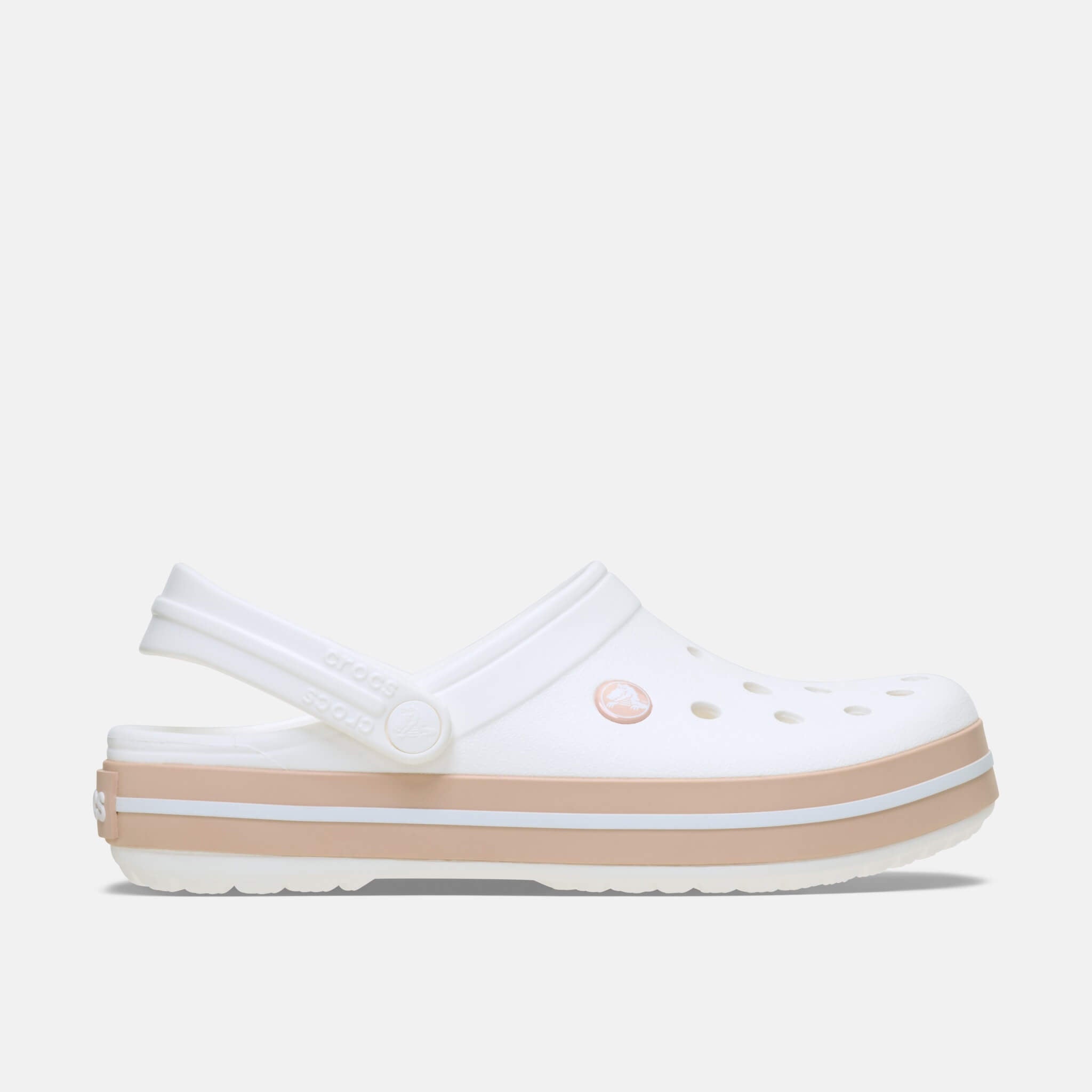 Crocband White/Pink Caramel