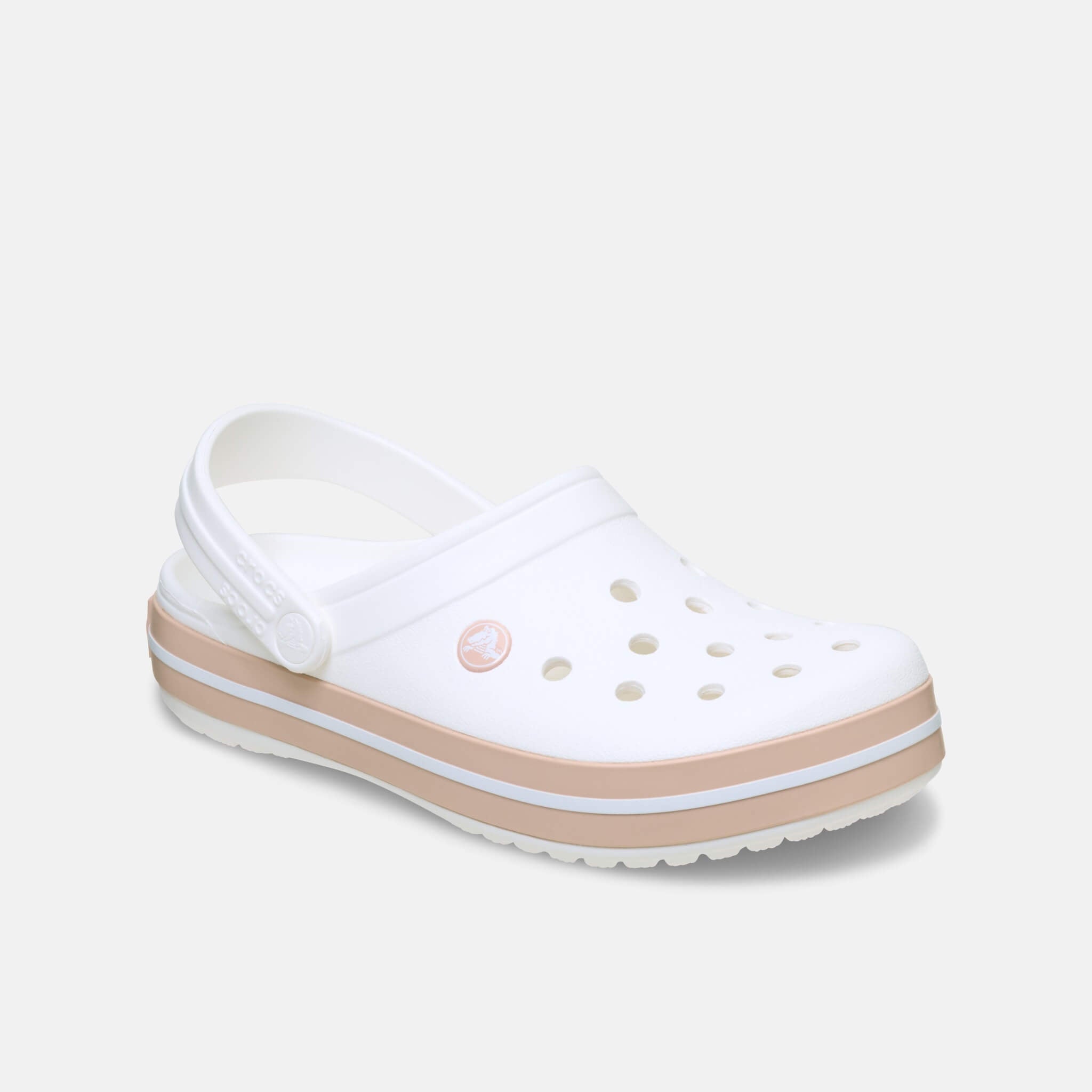 Crocband White/Pink Caramel