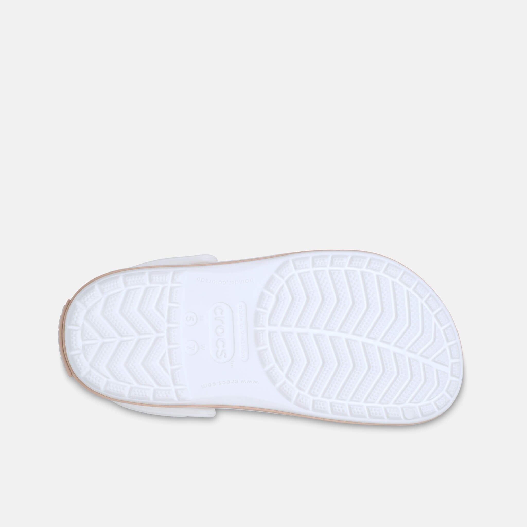 Crocband White/Pink Caramel