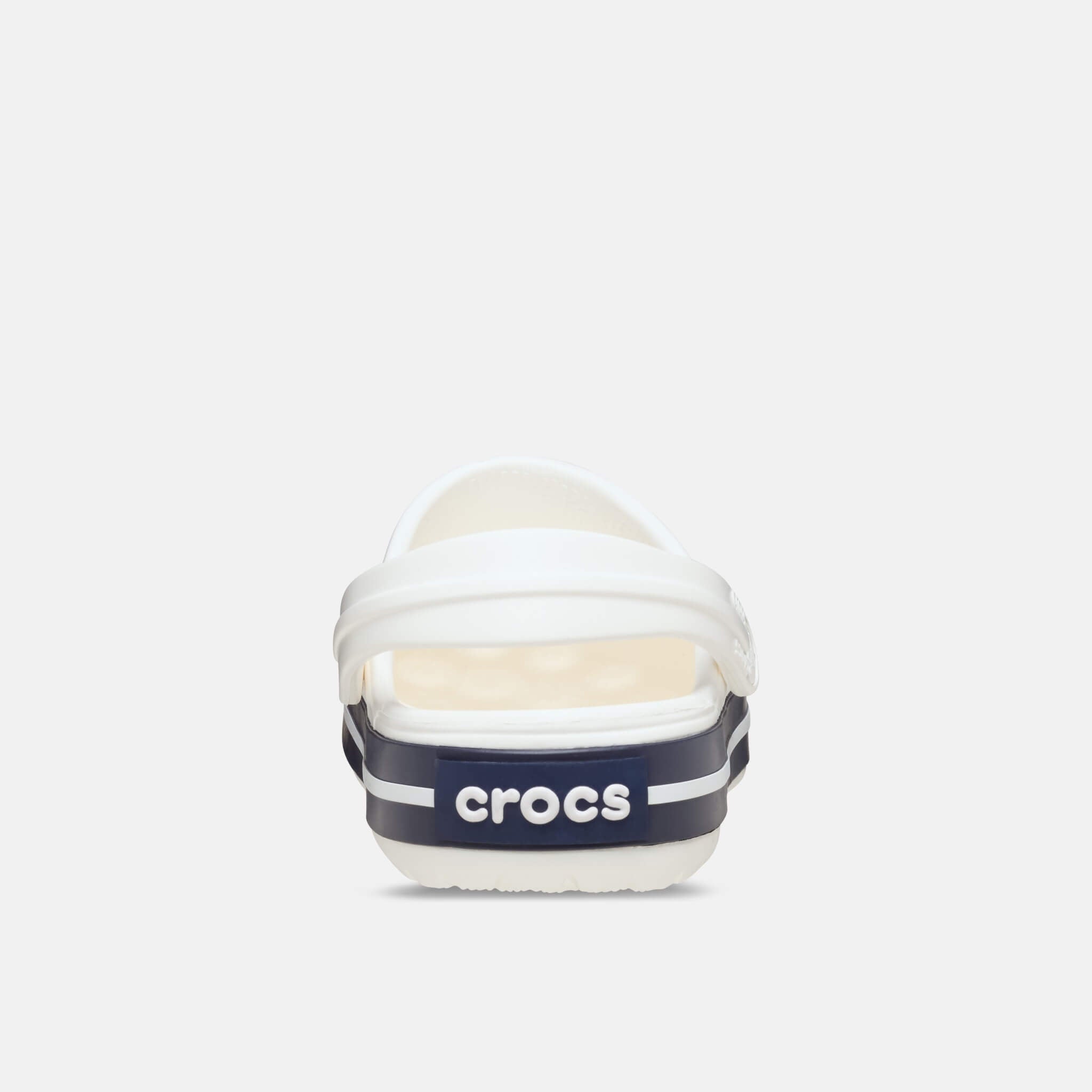 Crocband White/White/Navy